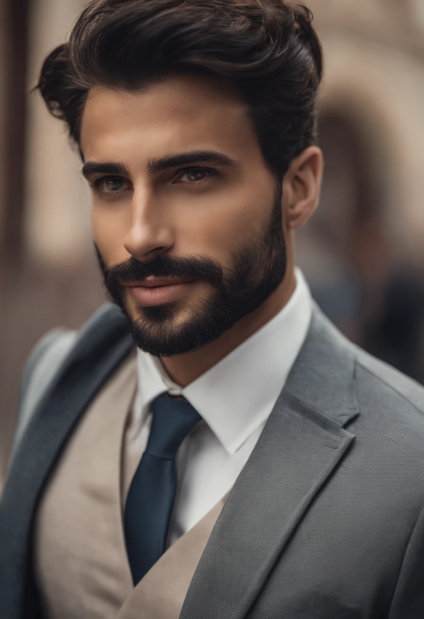 Hombre de traje, un poco de barba, Use un traje de negocios negro, Modelo ordenado, Muestra tu cara, Foto de perfil profesional, Ropa de negocios, Ropa de oficina, high resolucion, obra maestra, La mejor calidad, Intrincado alto detalle, Altamente detallado, foco nítido, textura, ojos detallados, profesional, 4k, Canon Filming, 85 mm, poca profundidad de campo, Kodak Color Vision, Cuerpo de ajuste perfecto, extremadamente detallado, Foto_\(ultra\), Foto realista, Postproceso, Maximum details, aspereza, vida real, ultra realista, rendering, Cinematographer, 8k UHD, Cinematographer (movie grain)