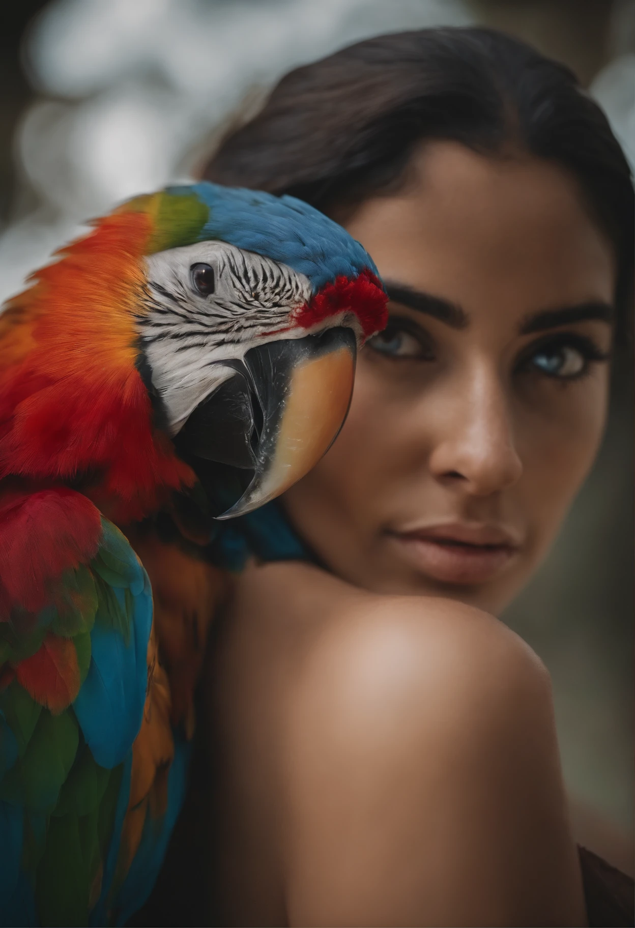 Mulher dos olhos azuis