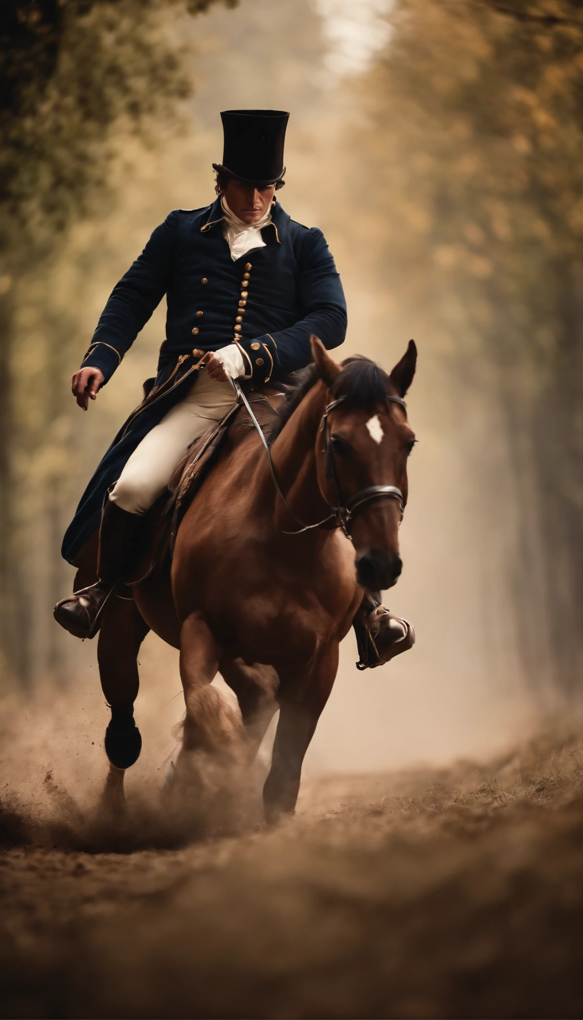 napoleon bonapare riding a horse