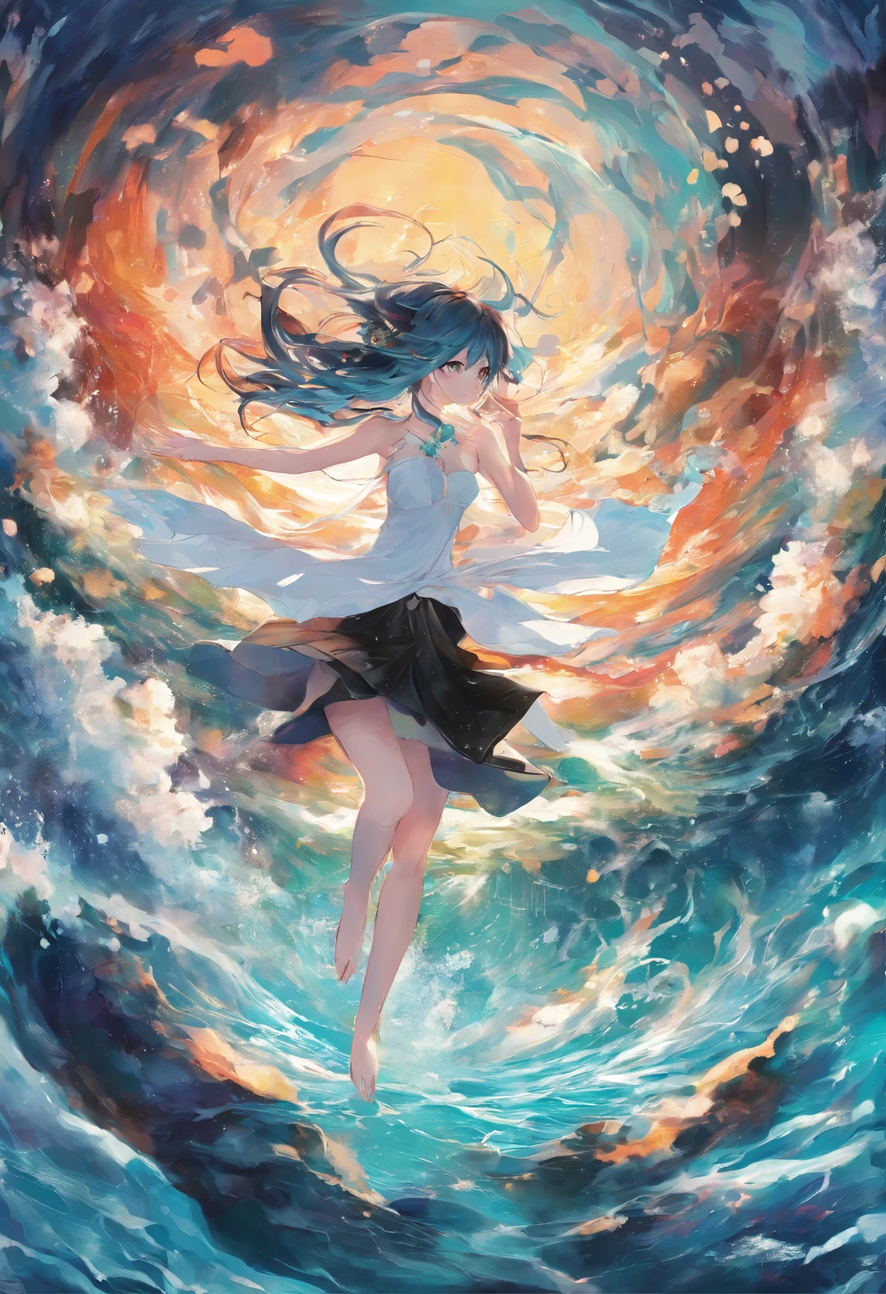 blacksilk,Big breasts Hatsune Miku,Raised sexy,flooded with water,the ocean,Get wet,Shirtless