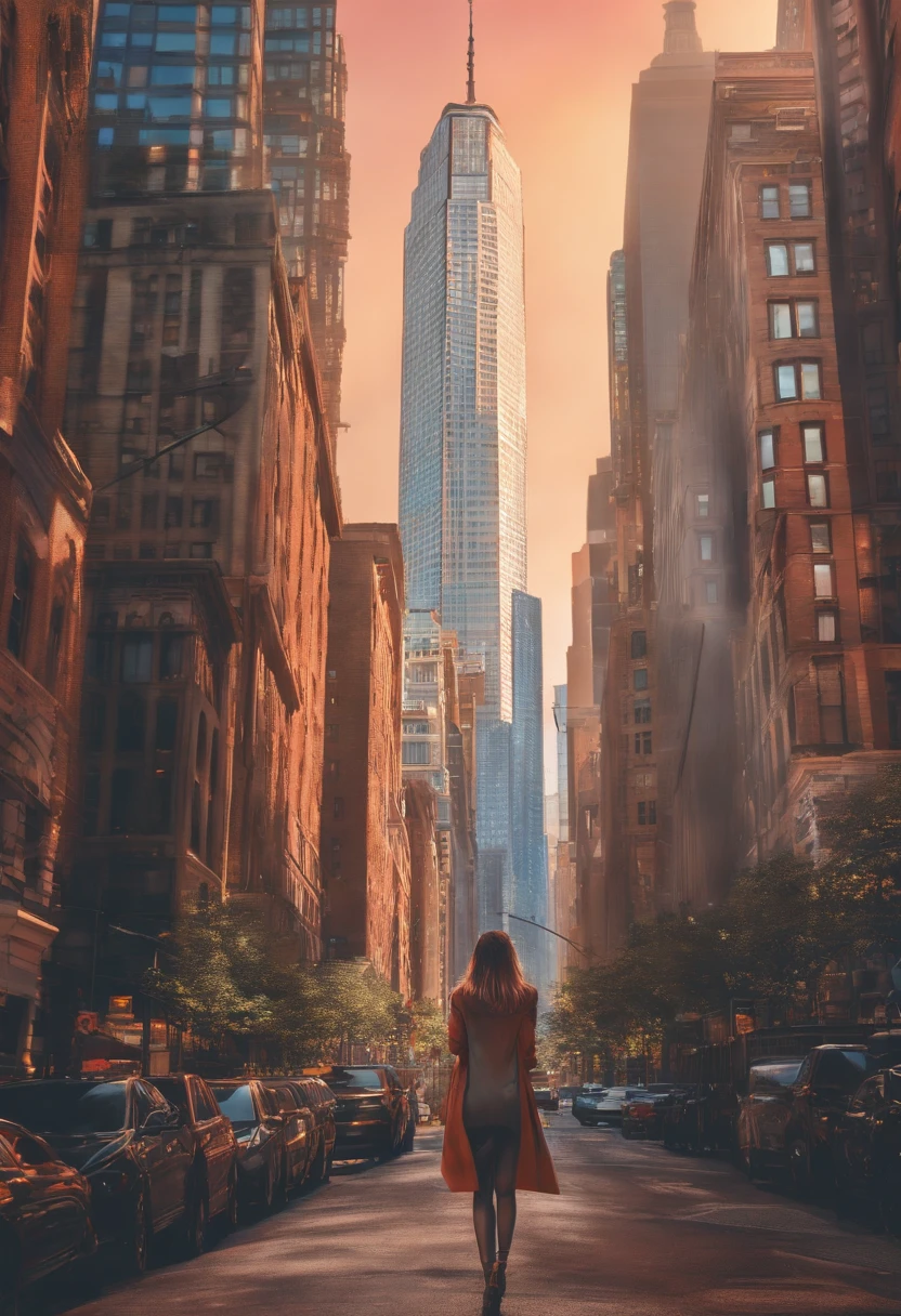 Anime girl with big boobs move to new York