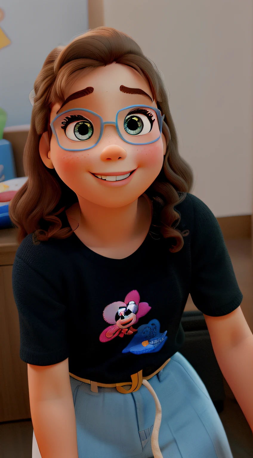 A Disney Pixar-style child, alta qualidade, melhor qualidade