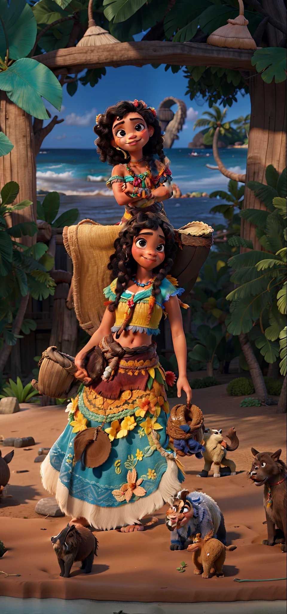 menina 8 anos, moana