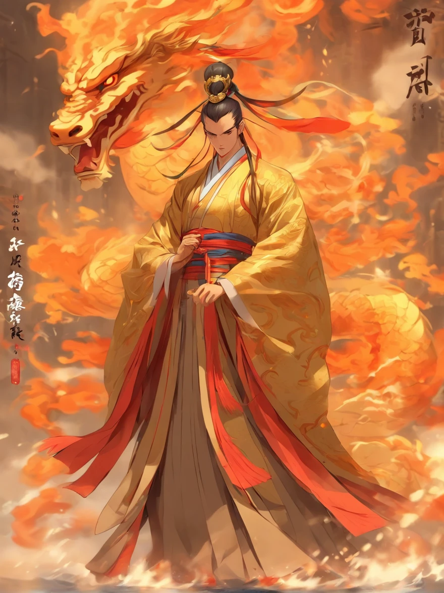Romance of the Gods,Fei Zhong,male people,Minister of Antiquities of China,Hanfu,Official yarn,Waist hanging,The expression is sinister and cunning,shifty,