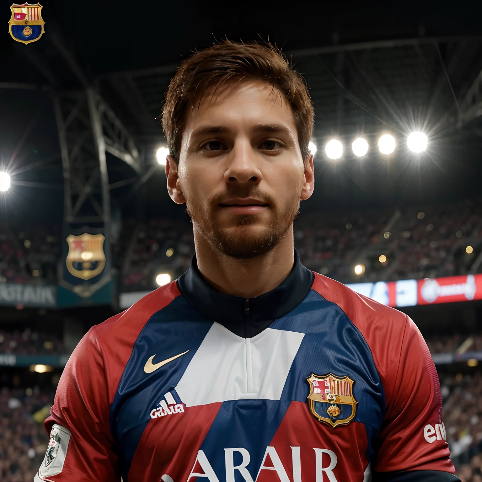 Claro! Here are some ideas for creating a Messi poster:

1. Foto centralizada: choose a featured photo of Messi in action, like a powerful shot or an incredible dribble. Position it in the center of the poster to grab attention.

2. Fundo desfocado: para destacar o Messi na foto, You can blur the background or add a soft light effect to create contrast.

3. inspirational quote: include an inspirational quote from Messi that reflects his winning mentality, Dedication or love for the sport. Use a font that is legible and highlights the phrase.

4. Cores vibrantes: choose a vibrant color palette that is related to the team Messi plays for or the colors of his national team. This will help convey energy and enthusiasm.

5. Titles & Achievements: add graphics or icons depicting Messi's titles and achievements, as individual awards, League Titles, Top scorers and trophies for the best player in the world.

6. Logo do time: inclua o logotipo do time em que o Messi joga, seja o Barcelona, Paris Saint-Germain ou a equipe nacional argentina. Position it inconspicuously in the corner of the poster.

7. Name and number: insira o nome "Messi" and his jersey number (10) prominently on the poster so everyone knows who it is.

8. Layout criativo: experimente diferentes layouts, How to Divide the Poster into Sections, Add diagonal lines or use geometric shapes to create a unique composition.

Remember to use high-quality images and graphics, as well as respecting copyright when creating the Messi poster.