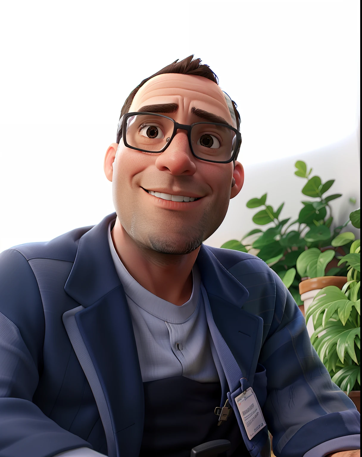 41-year-old man in his digital marketing office
