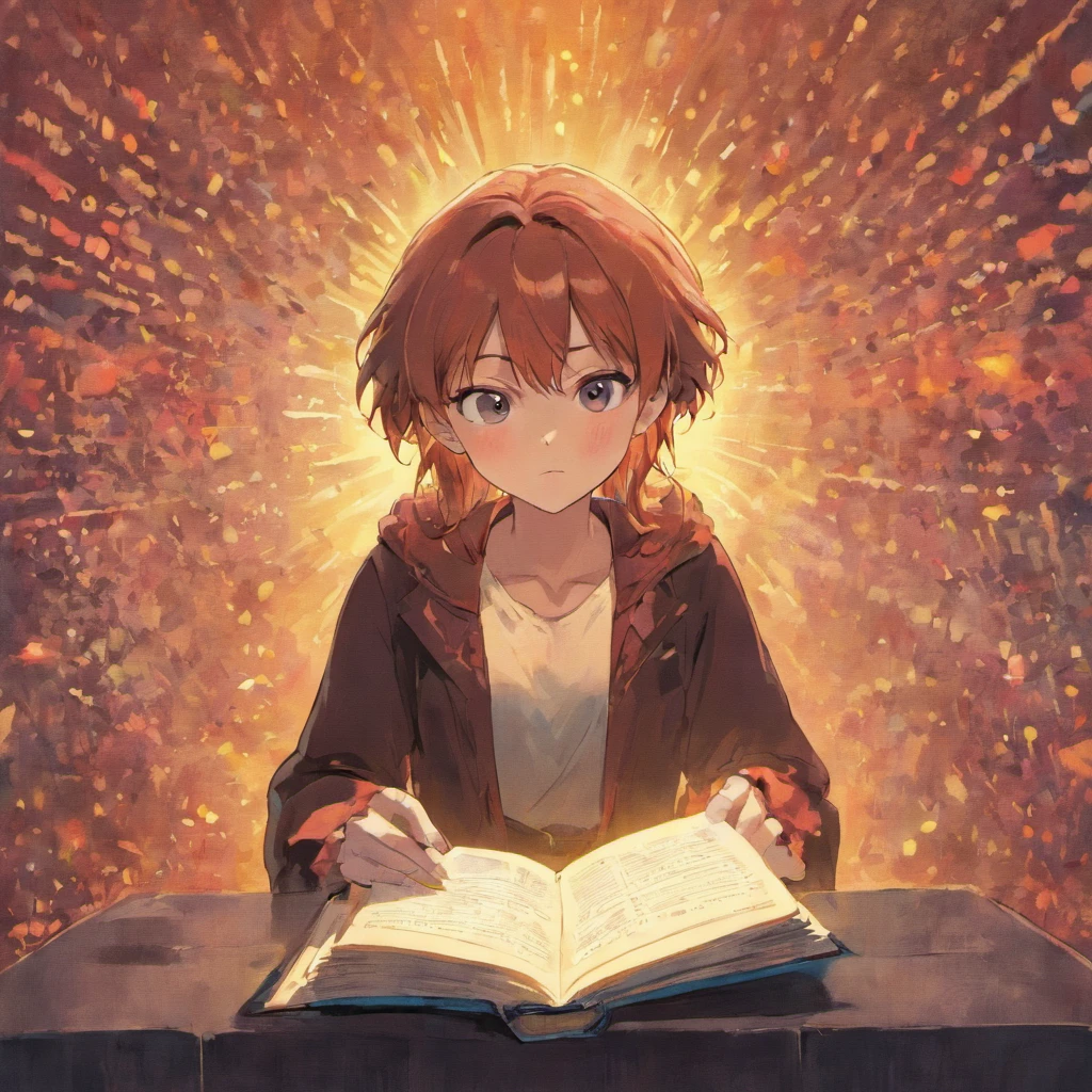 um homem lendo um livro, ::style pixar cartoon