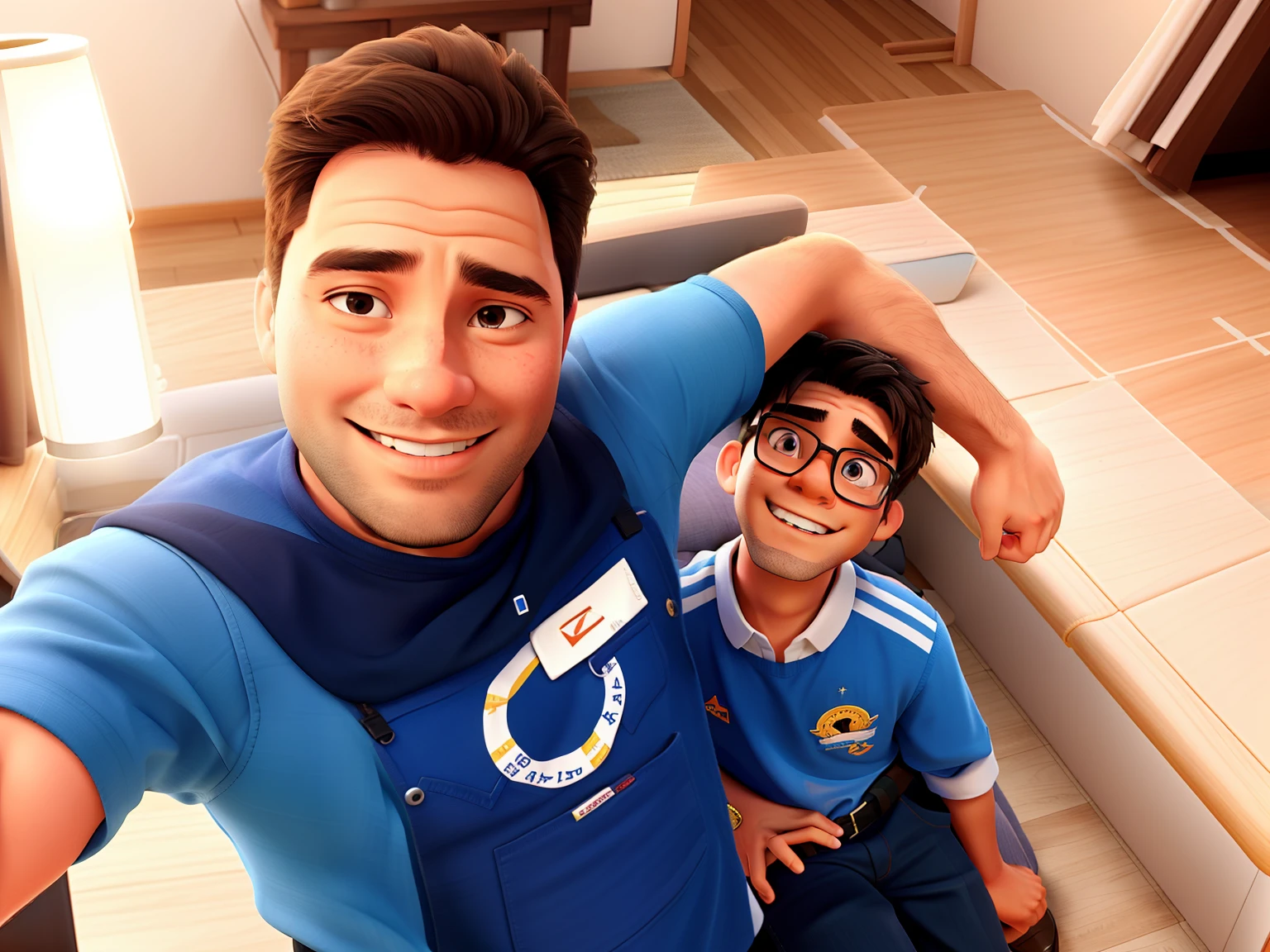 A father and son