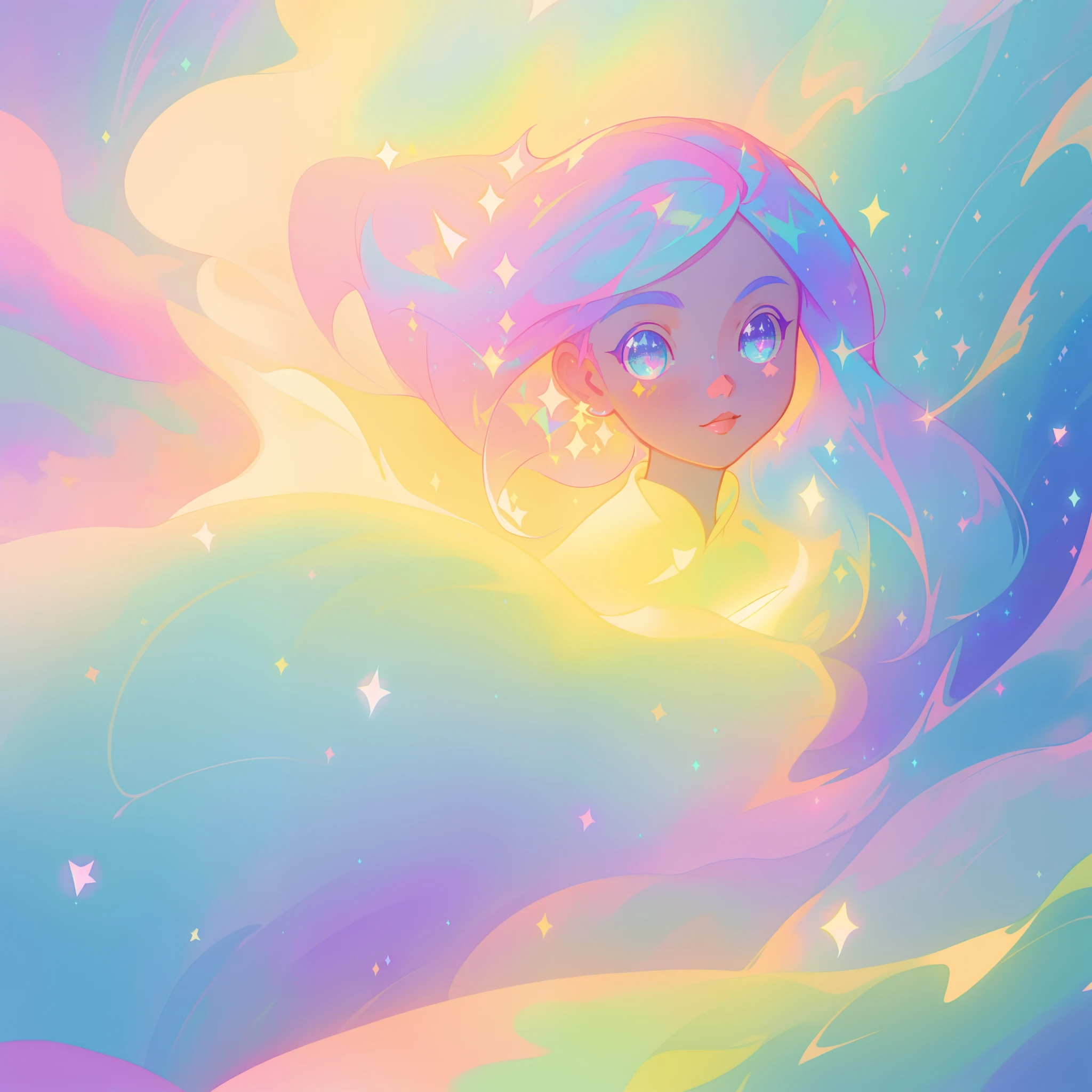 beautiful anime girl in colorful liquid dress, (((sparkling))), aqua mint blue and purple colors, vibrant pastel colors, (colorful), magical lights, sparkling lines of light, inspired by Glen Keane, inspired by Lois van Baarle, disney art style, by Lois van Baarle, glowing aura around her, by Glen Keane, jen bartel, glowing lights! digital painting, flowing glowing hair, glowing flowing hair, beautiful digital illustration, fantasia background, whimsical, magical, fantasy, beautiful face, ((masterpiece, best quality)), intricate details, highly detailed, sharp focus, 8k resolution, sparkling detailed eyes, liquid watercolor