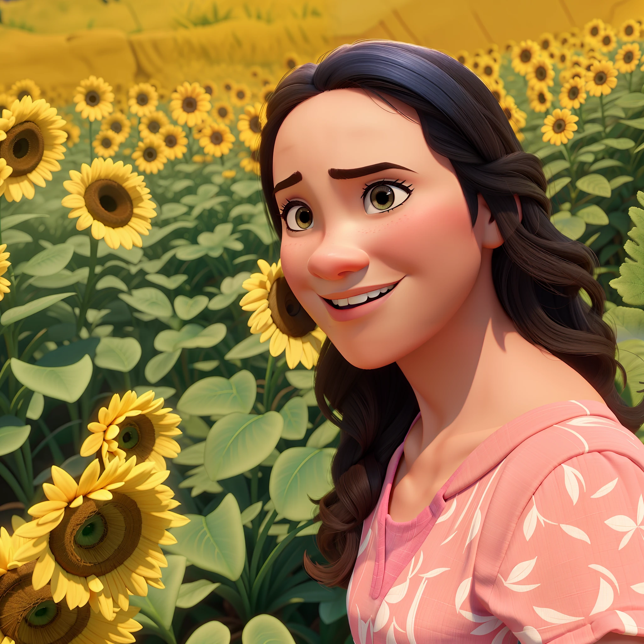 Uma mulher estilo Disney pixar, alta qualidade, melhor qualidade
