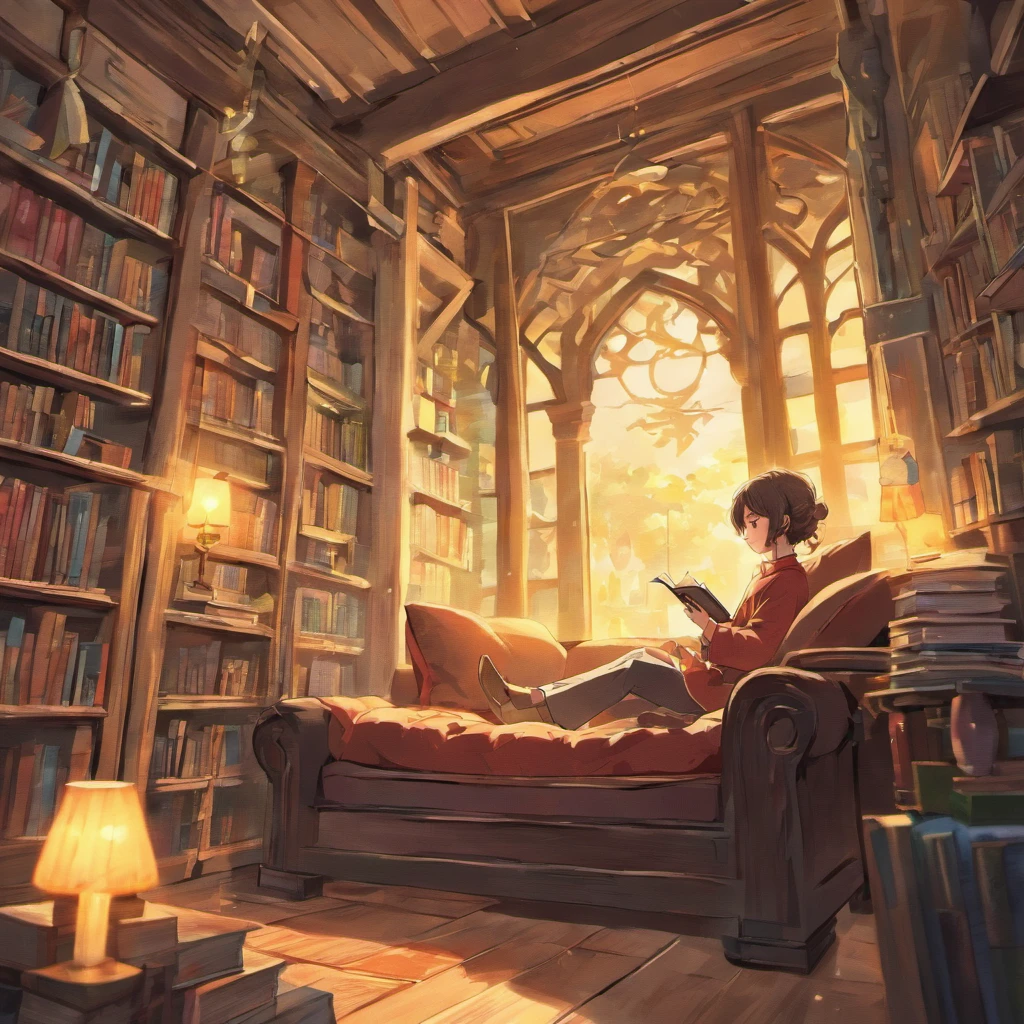 (best quality,ultra-detailed,realistic),a man reading a book,pixar cartoon style,soft lighting,cozy atmosphere,colorful,bookshelf,reading glasses,reading nook,peaceful,paperback book,relaxed posture,warm colors,bookmarks,whimsical characters,fantastical worlds,storytelling,imaginative,curling pages,magic in the air,adventure awaiting,tranquil setting,quiet ambiance,inviting,daydreaming,heavenly scenery,minds transported,childhood nostalgia,floating in a dream,unforgettable journey,gentle breeze,whispering words,literary magic,pages come to life,enchanted library,exploration,uncover secrets,hidden treasures,wonder-filled corners,lost in a new realm,tucked in a cozy corner,inspiration surrounding.