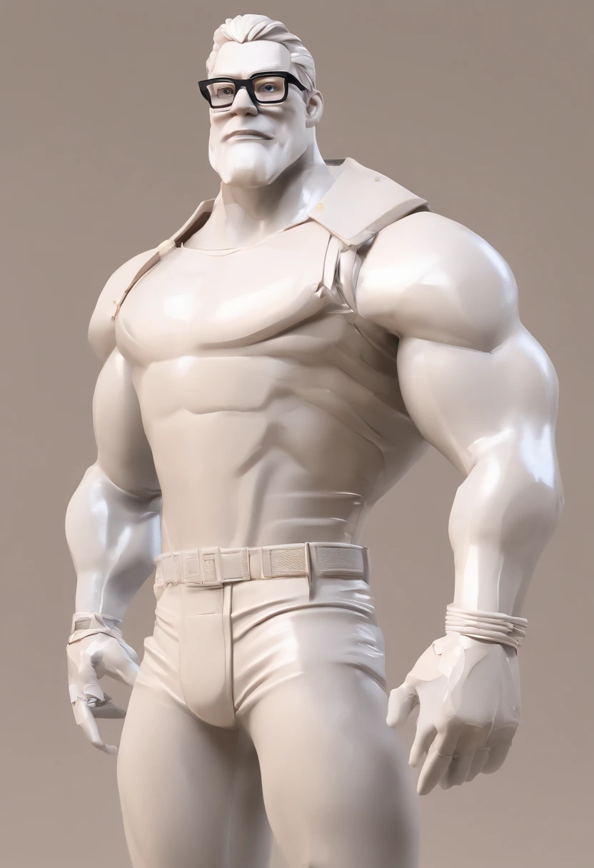 criar uma imagem estilo pixar, sou branco, sexo masculino, pouco acima do peso, I wear glasses, tenho formato do rosto oval, sobrancelhas finas, cabelo bem baixinho de cor castanha e penteado de lado, olhos pequenos da cor castanho escuro, boca pequena, large lip, Black Toothpick Dress, advogado