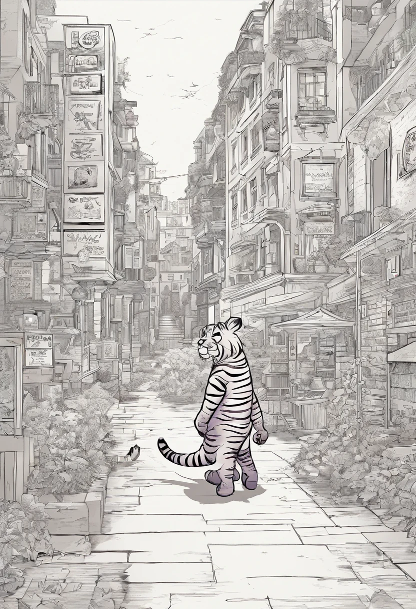 Tigger, walking