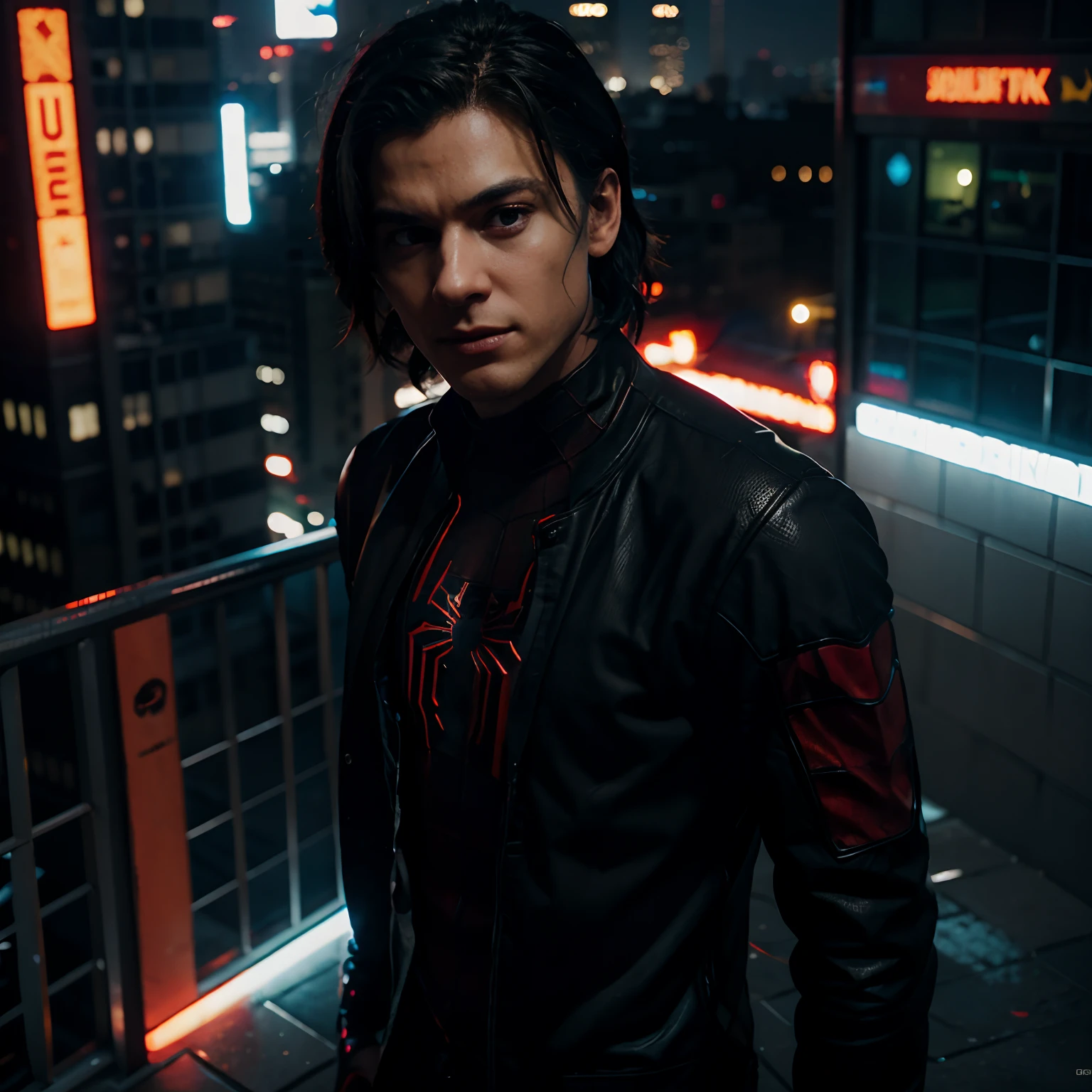 Spider man,Cyberpunk,8k.