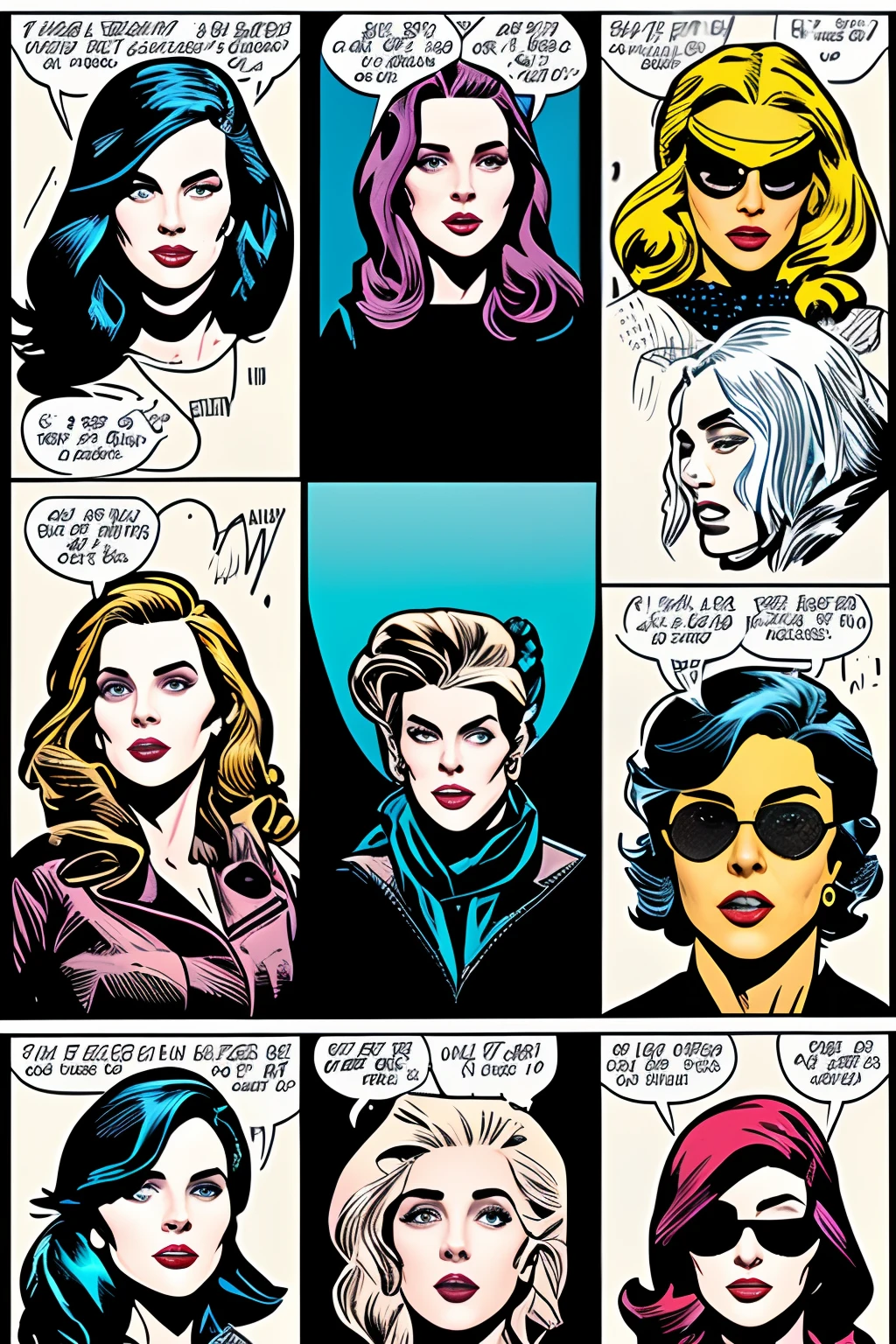 lana del rey, living legend, as a comic book
