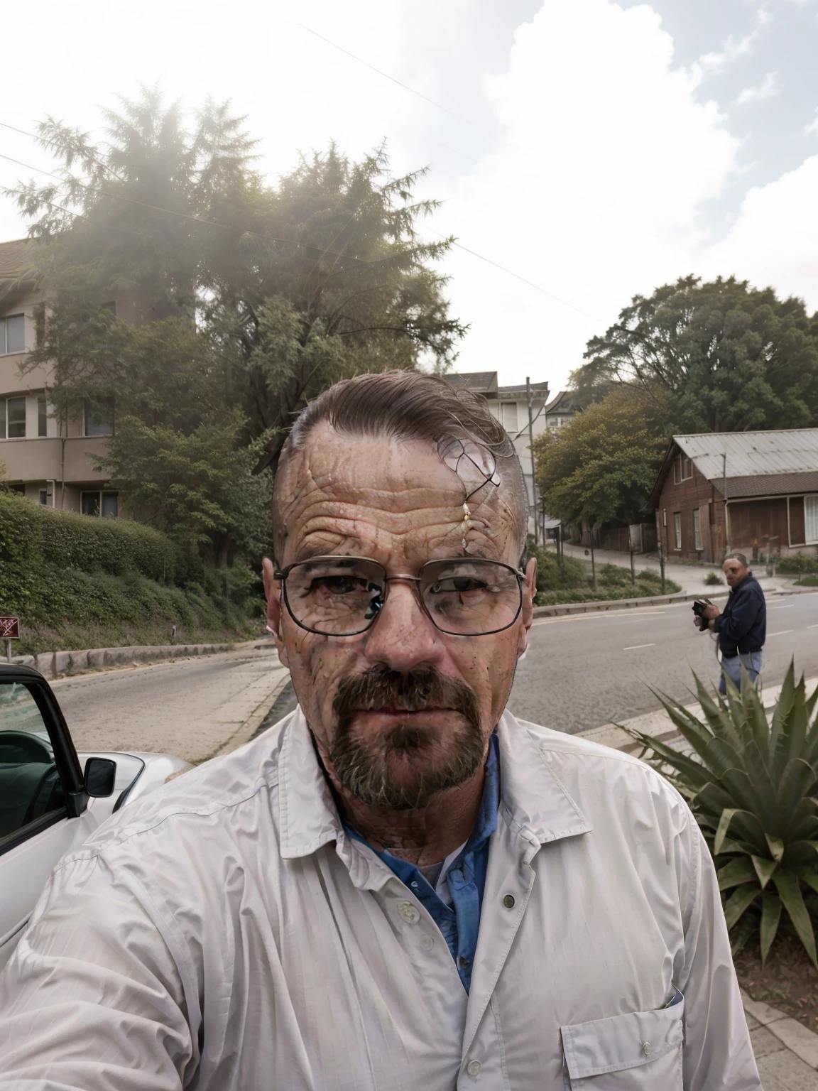 there is a man that is taking a selfie in the street, Homem de 4 0 anos, Homens de 45 anos, Fotografia selfie 8k, selfie de um homem, (38 anos), imagem frontal, 38 anos, 4 5 I, selfie shot straight on angle, 3 6 anos, david rios ferreira, cerca de 3 5 anos