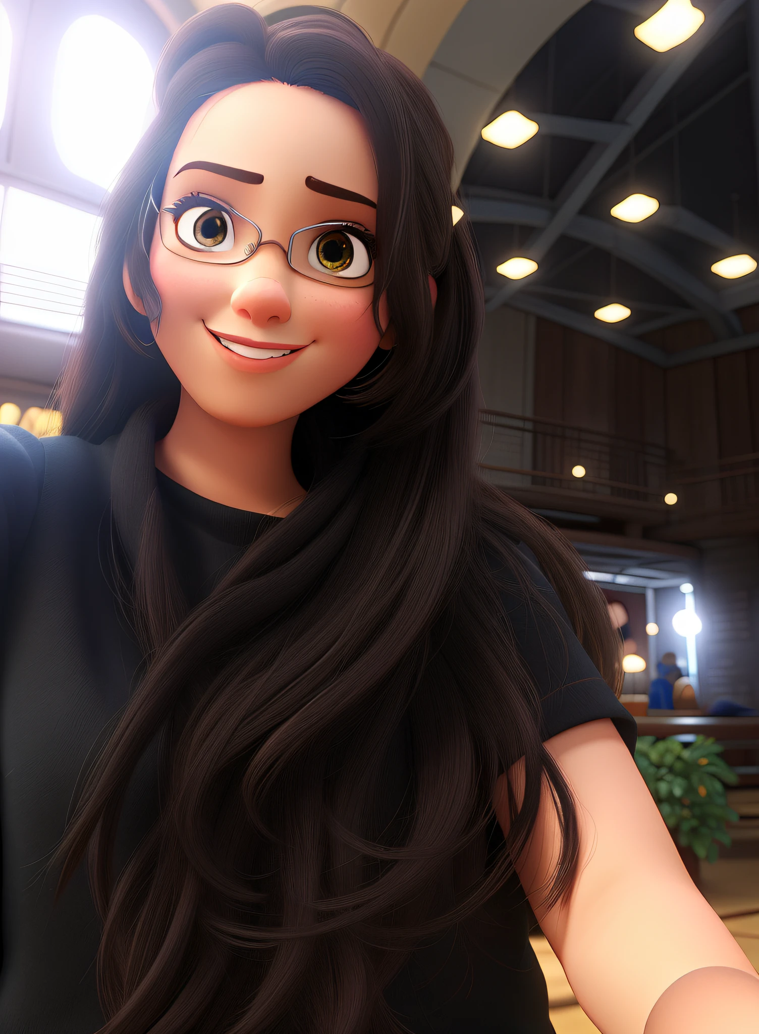 Um Mulher estilo disney pixar, alta qualidade, melhor qualidade