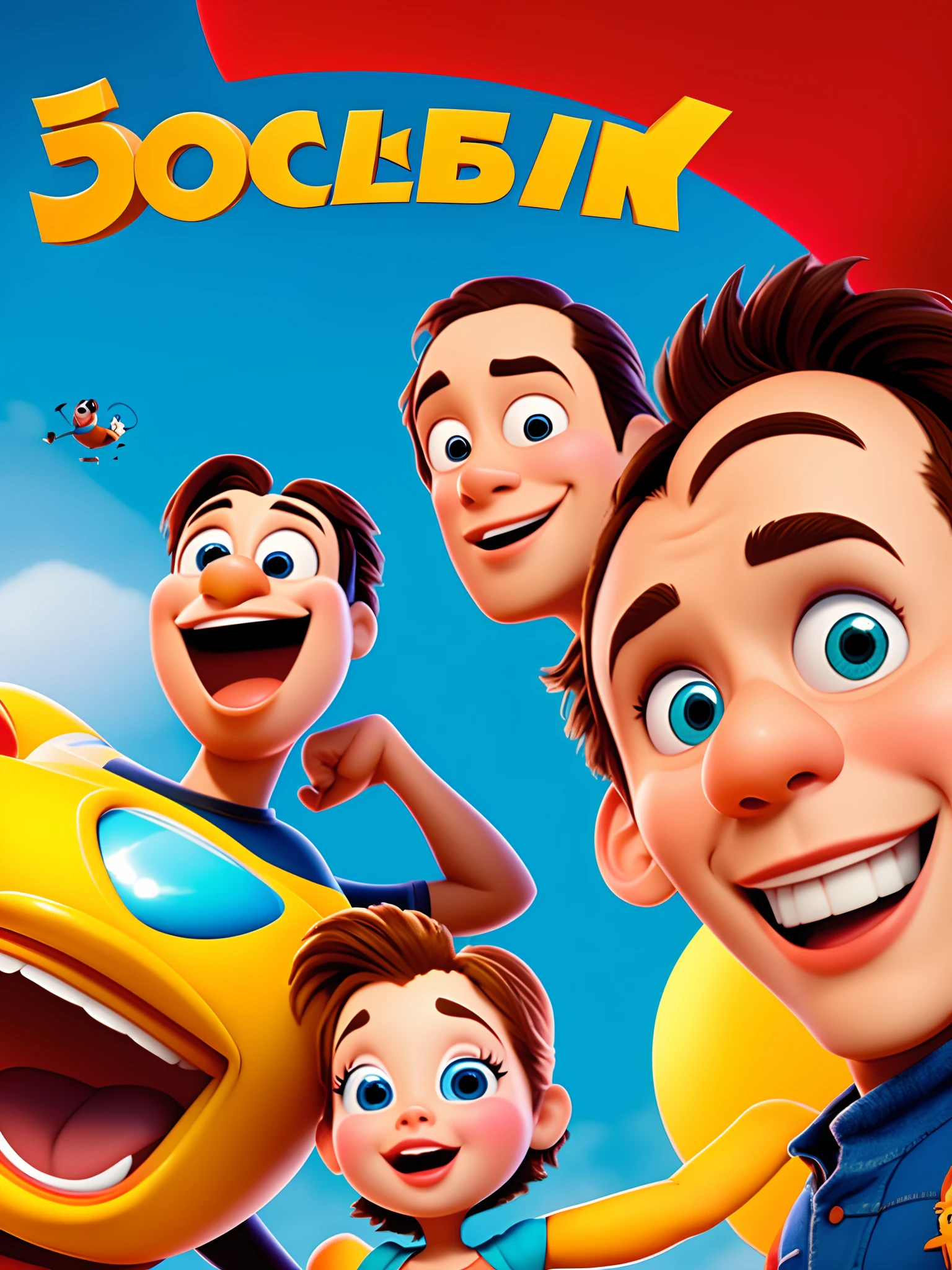 Disney pixar, pai e filho recem nascido