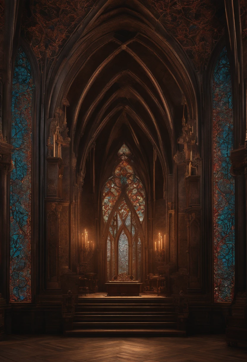 cosmico, hyper-detailed gothic art, numero 7,letra k, cor profunda, Fantastic, detalhes intrincados, tela inicial, cores complementares, arte conceitual de fantasia, 8K resolution, Gothic masterpiece