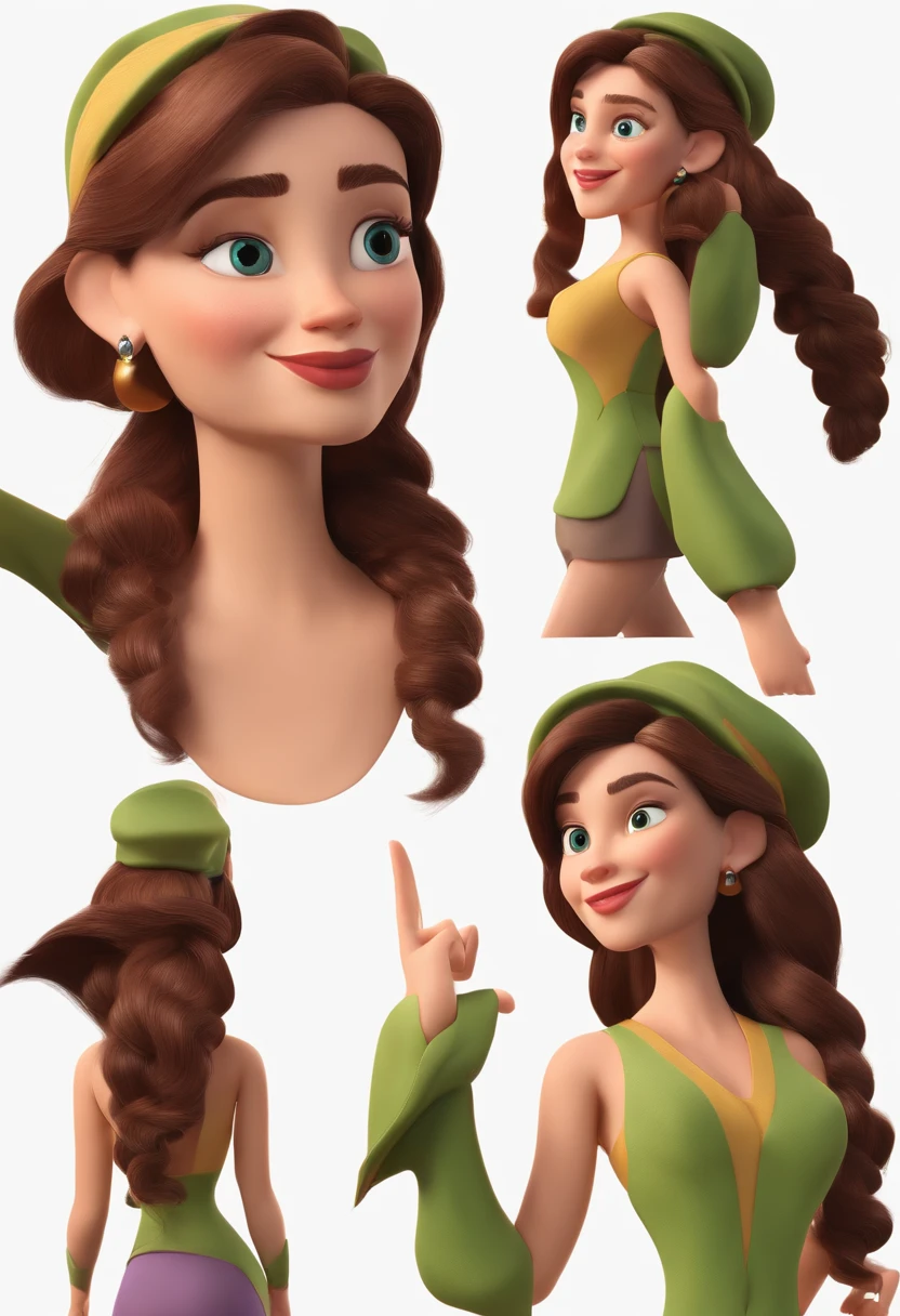 personagem dos desenhos animados de uma mulher chamada bia Miranda, animation character, Caractere estilizado, animation style rendering, 3D estilizado, Arnold Maya render, 3 d render stylized, toon render keyshot, Personagem 3D, Personagem 3D, 3d rendering stylized, 3 d character render, personagem de desenho animado, Personagem de close up, Pose de personagem,  (Estilo Pixar) (master part:1.2) (Bokeh) (best quality) (pele detalhada) (textura detalhada) (8k) (argila) (Cinematic lighting) (foco nítido