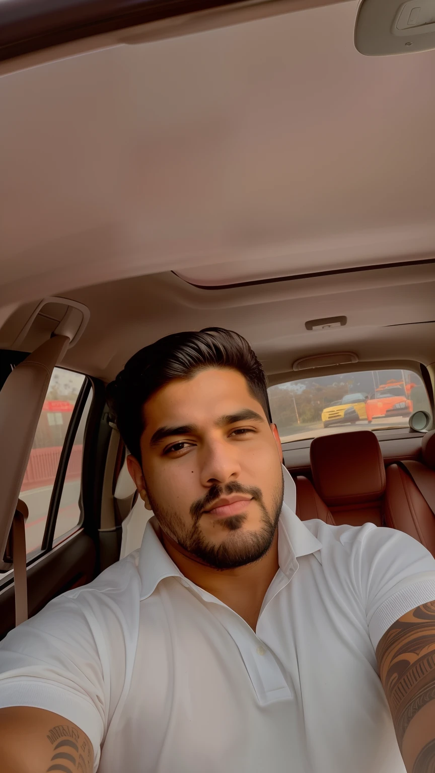 there is a man sitting in the back seat of a car, selfie de um homem, Khyzyl Saleem, imagem de qualidade muito baixa, david rios ferreira, instagram story, andres rios, Condutor de Ene, foto modo retrato, Retrato tirado 8 K, Alexandre Rostov, foto do snapchat, Directed by: Alejandro Obregon, foto selfie, Postagem no Reddit