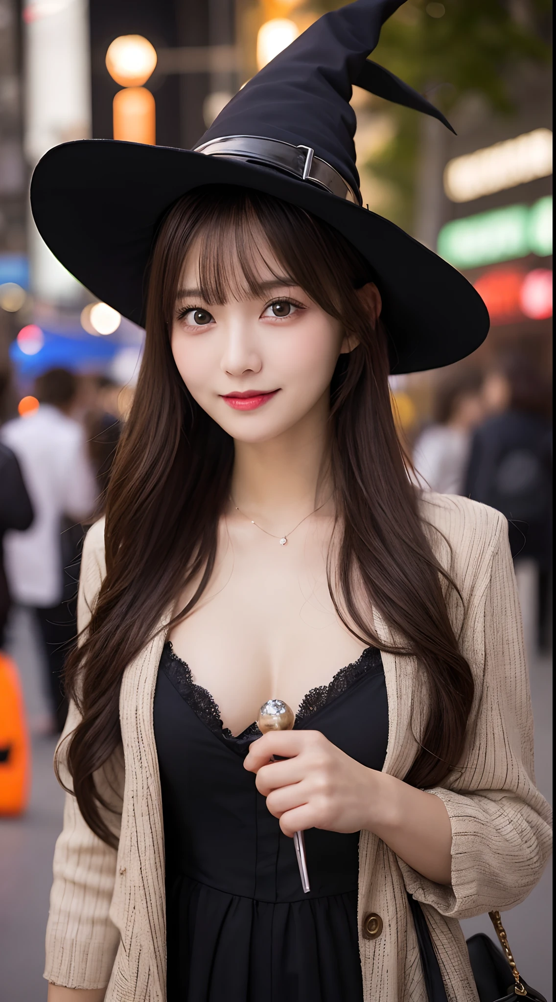 ((NSFW:1.5))、((open cross))、(Halloween Costumes:1.5)、(witch costume:)、japanese model、(masterpiece:1.3), (8K, Photoreal, RAW photo, best image quality: 1.4), Japan high school girls、hair is dirty, asymmetrical bangs, light brown hair、super detail face、pay attention to details、double eyelid、chest to chest、sharp focus:1.2、Beautiful woman:1.4、light brown hair、highest quality、masterpiece、ultra high resolution、(Photoreal:1.4)、Highly detailed and professional、Illuminate your smile、thin、armpit, Sweat, girl、deadly position、Nogizaka idol、korean idol、fiery idol pose、actress、19 years old、expensive, Glamour、~ side、tits、25 years old、expensive, Glamour、~ side、