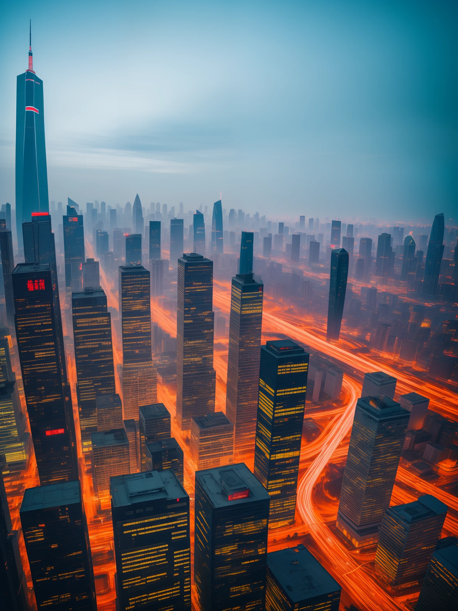 IP image of Tianjin culture cyberpunk style