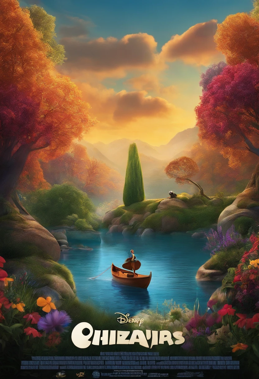 A Disney Pixar-inspired movie poster