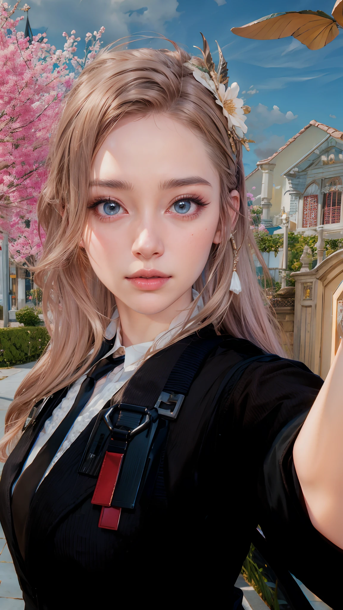 1girl, medium shot of two characters, beautiful screenshot, with fully detailed faces, ayami kojima and lyde caldwell, uhd realistic faces, realistic artstyle, unreal engine : : rave makeup, in game, realism artstyle, realistic boy face, realistic female faces, (masterpiece:1.2, best quality), (real picture, intricate details), raytracing, detailed face, extremely detailed CG unity 8k wallpaper