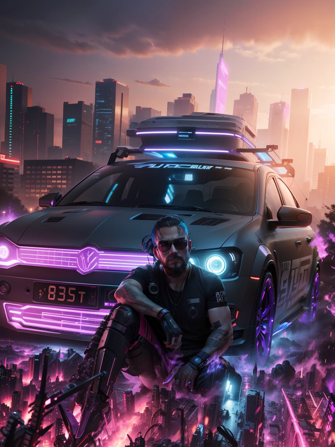 Real Face Cyberpunk 8k Ultra Realistic