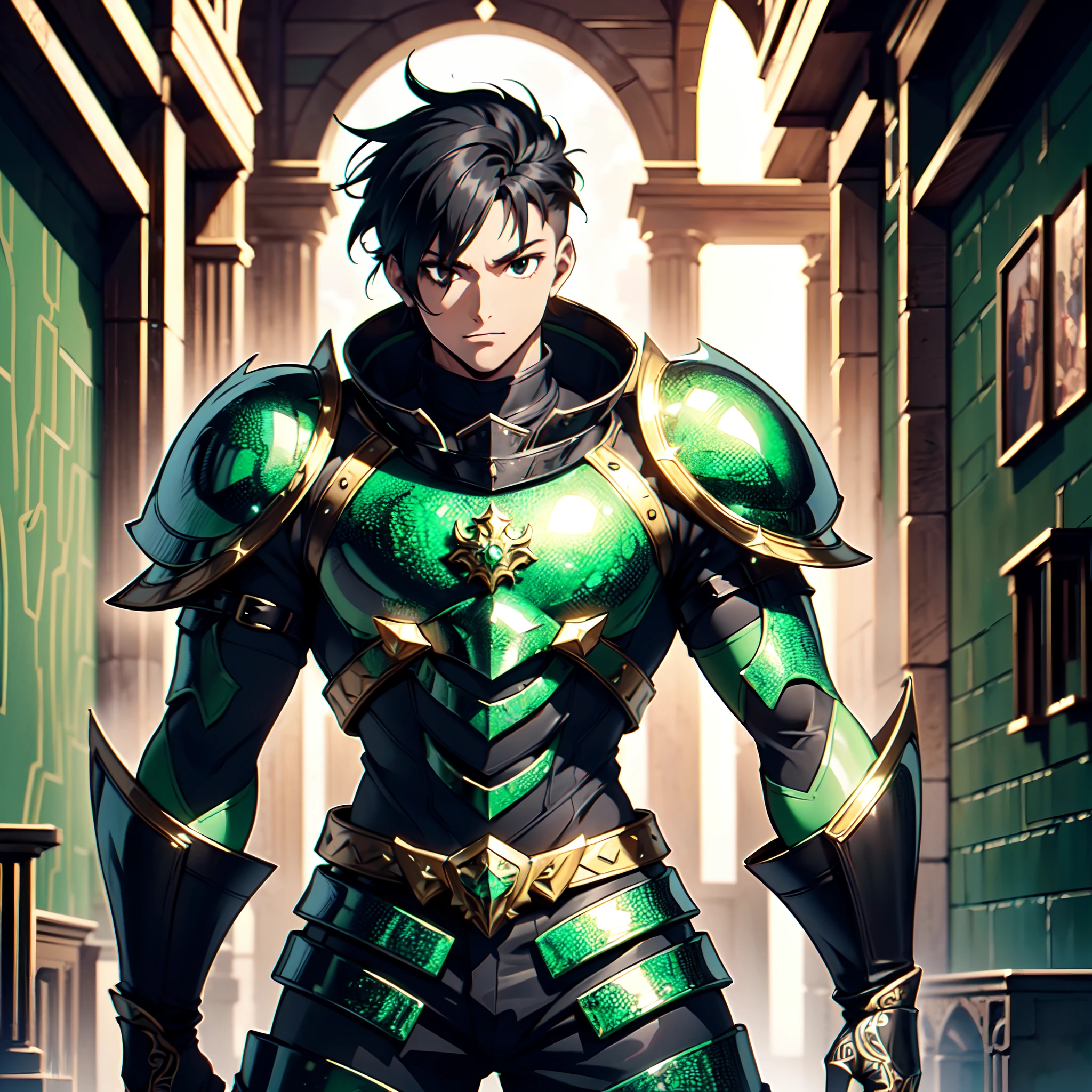 128K Ultra High Definition,
128K Ultra High Quality,
128K Ultra High Resolution,
Best Definition,
Best Quality,
Best Resolution,
Perfectly Detailed,
Perfectly Designed,
Extremely Detailed,
Extremely Designed,
Hyper Detailed,
Hyper Definition,
Hyper Quality,
Hyper Resolution,
Masterpiece,
(((Anime))),
Body Shot,
(((Boy))),
Handsome,
Muscular Body,
(((Black Short Hair))),
(((Black Eyes))),
(((Hyper Detailed & Perfectly Designed With Ultra High Quality Green Emerald Warlord Armor))),
(((Inside Of Medieval Royal Palace Background Scenery))),