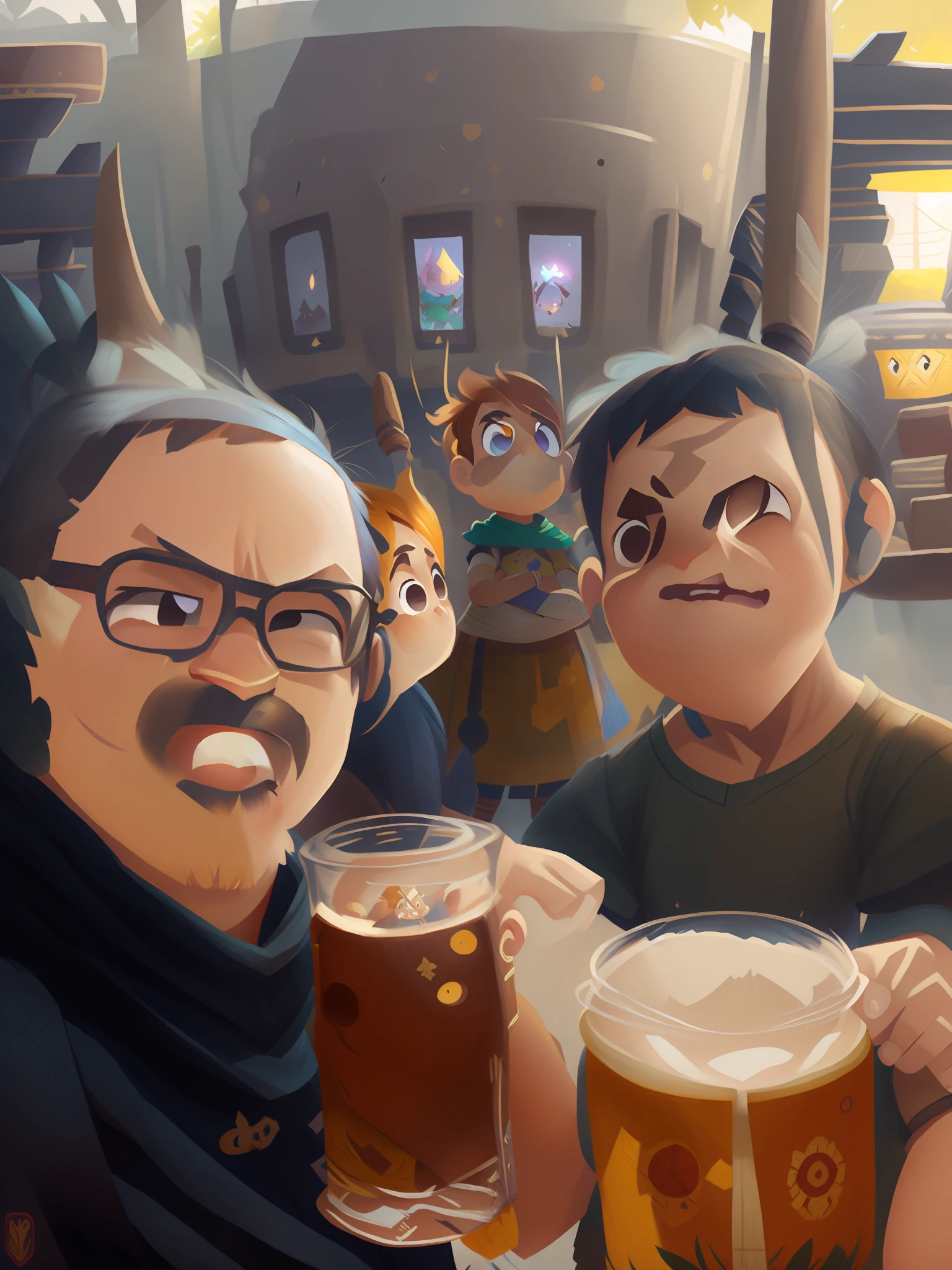Warrior Children , Pixar , estilo rpg