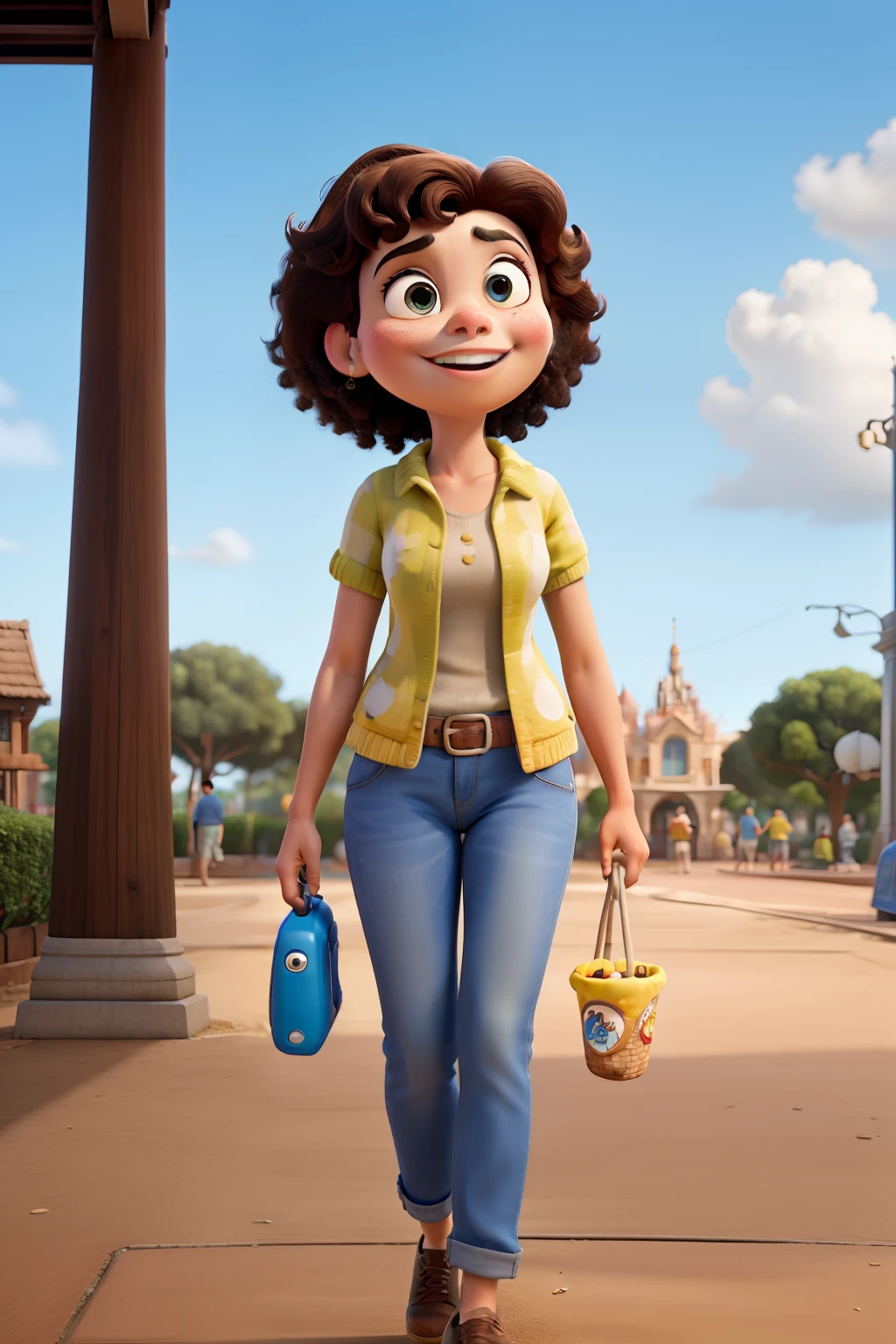 Obra prima da disney pixar na cidade