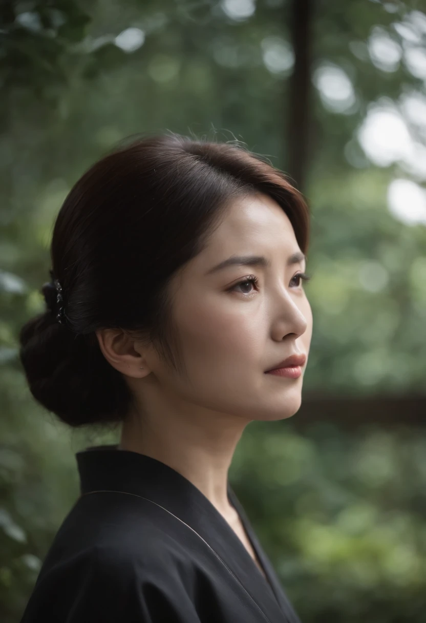 Japan woman in black