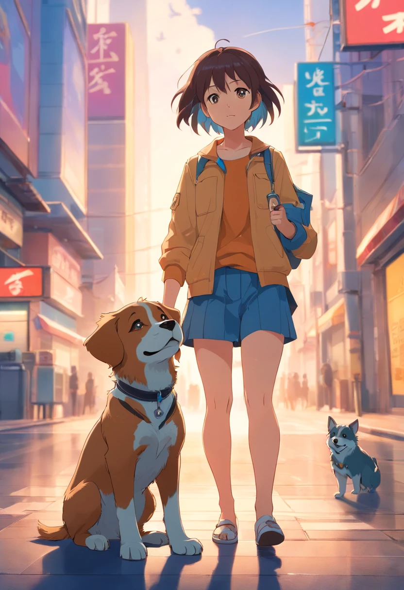 A female Bassey puppy with mutt