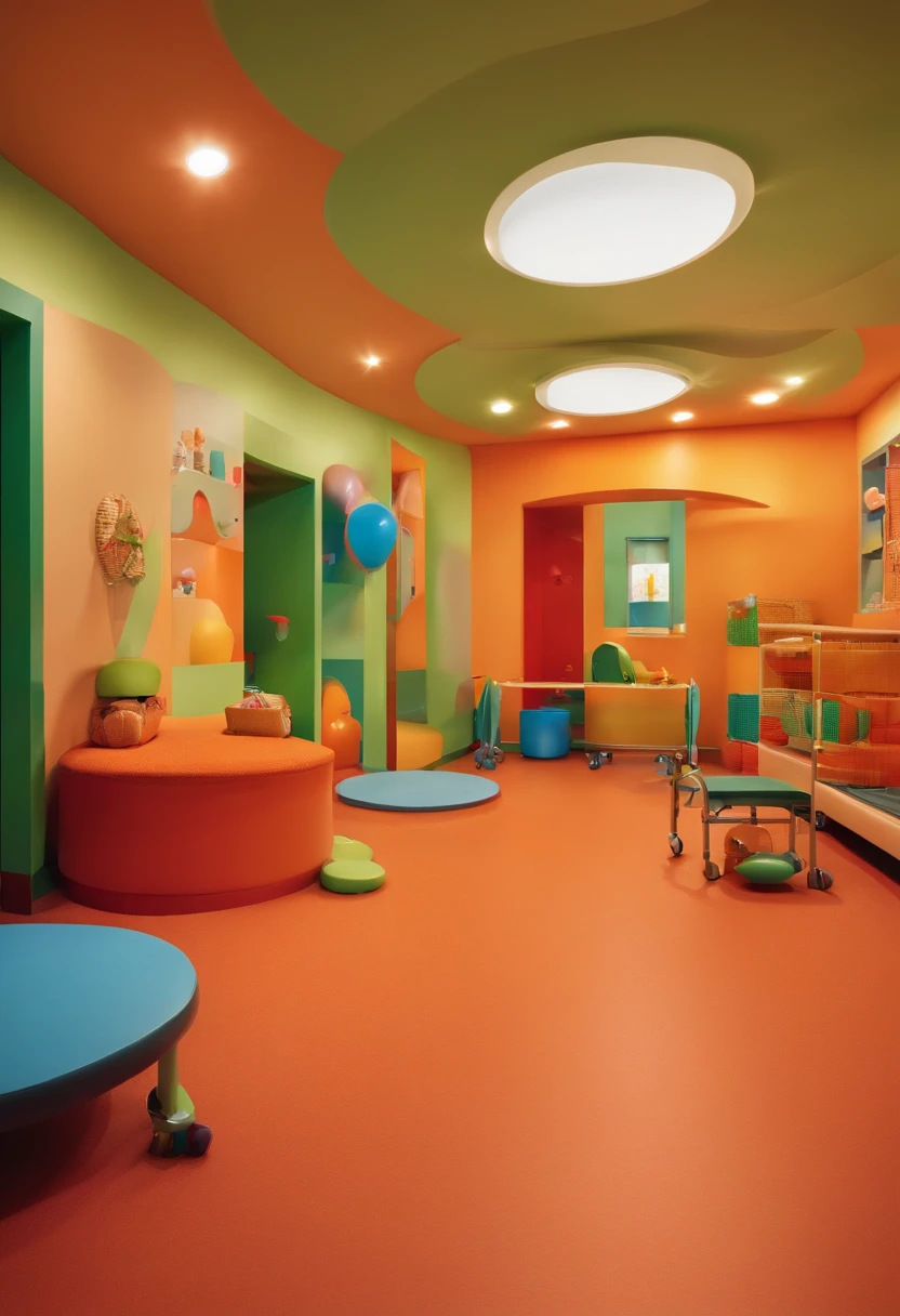 <lora:liminalspaces2:1>, liminalspaces,
A bright, colorful children's playroom with toys and games. The sense of innocence and joy is palpable as the camera explores the playful space.