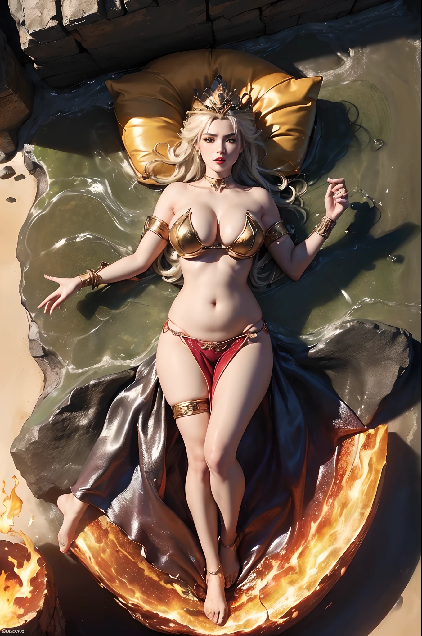 Elsa, the fire Queen, goddess of fire naked goddes, clitoris, in firery bikini flames way hairs, fiery pussy smoke coming out of pussy (( smoke coming out of pussy, lying on the lava, ( top view) full body view, open, legs, legs spreaded, ((openlegs))discovers a hidden fire cave deep within the mountains. Intrigued by its mysteries, she ventures inside and uncovers a magical artifact that grants her the power to control time. As she experiments with her newfound abilities, Elsa must navigate the consequences of altering the flow of time and find a way to protect her kingdom from unforeseen dangers. Write a story exploring Elsa’s journey as she grapples with the responsibility and consequences of manipulating time, Biggest tits, biggest tits, large breats, anusha cleavage, visible , visible , visible  areola, visible  areola, biggest boobs, big boobs , see through bra, see through dress, see through bikini, visible breast dents, curvy model body, body dents, visible vaginal opening, visible vaginal dents,  dents are visible, visible  lips, plump 5.0,  opening, lying on bed, hands on bed, hentai feeling , body wet with water, cream pie slim abdomen, biggest buttocks, biggest tight buttocks2.0, tight biggest tits areola3.1, fleshy juicy hips, 🤬❤❤️‍🔥💦🍑, armlets on body, armlets, golden armlets, juicy lips, plump red lips, fantasy character art