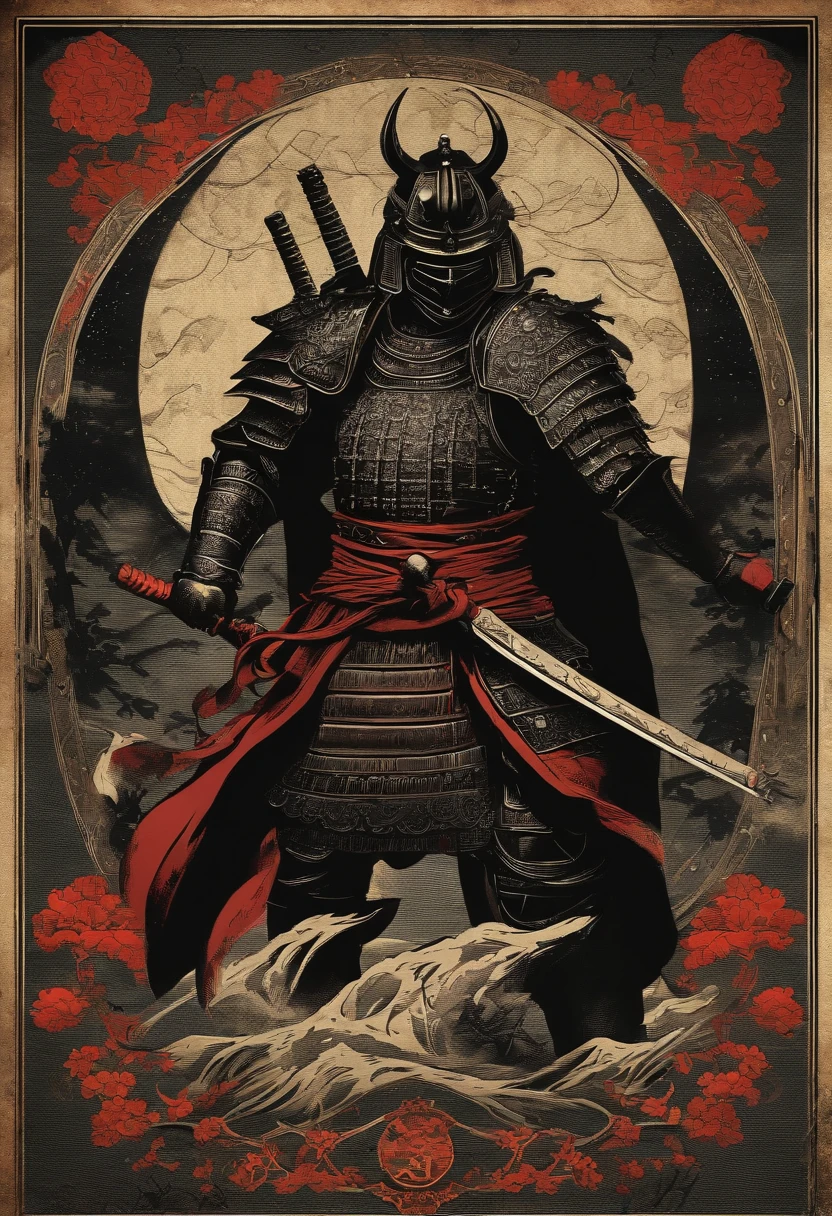 Manuscrito de Samurai Negro, Retro cberpunk design