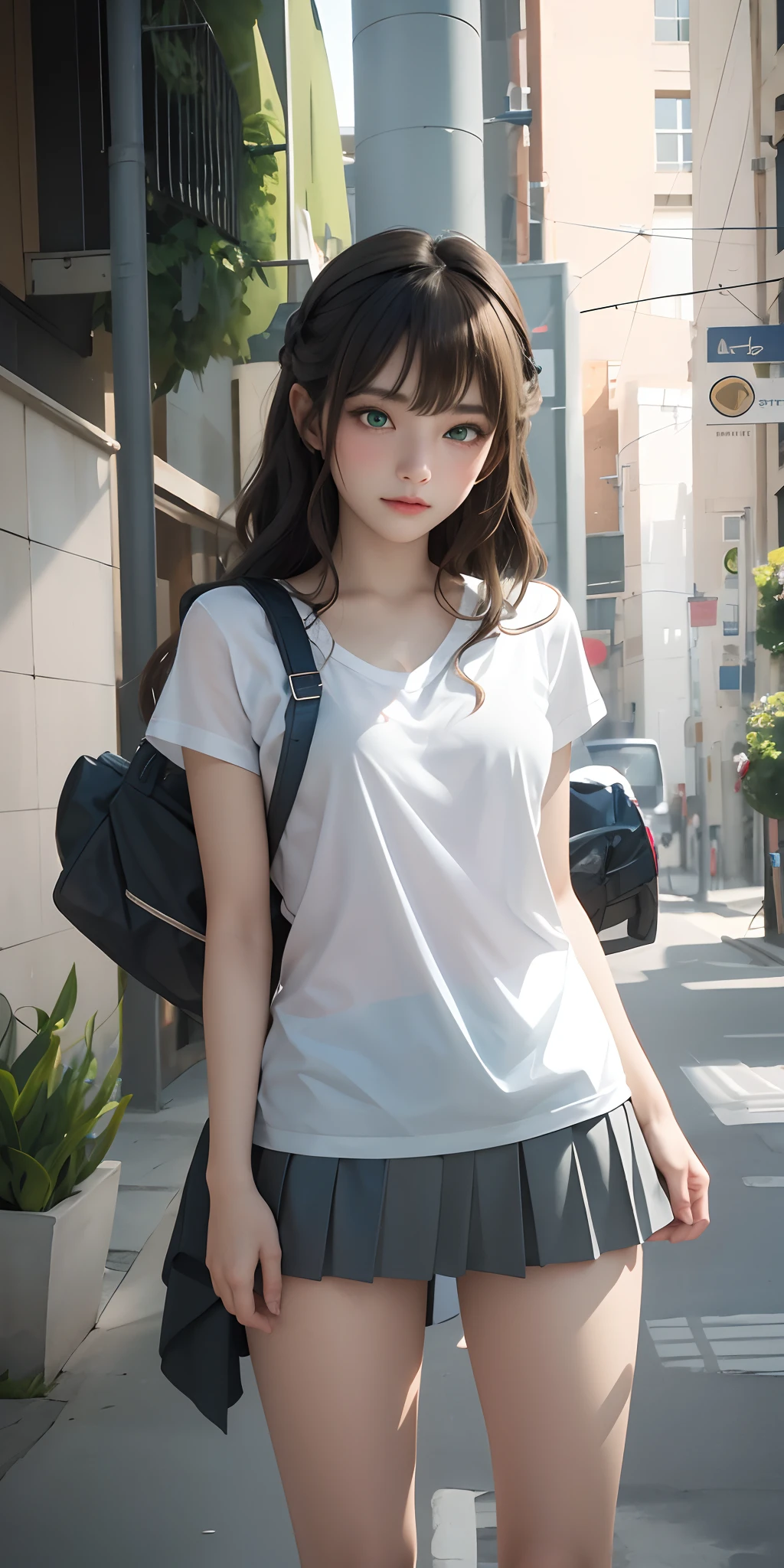 1girl, masterpiece, best quality, 8k, detailed skin texture, detailed cloth texture, beautiful detailed face, intricate details, ultra detailed, a european girl, green eyes, blonde curly hai, 3D character, Medieval Knight