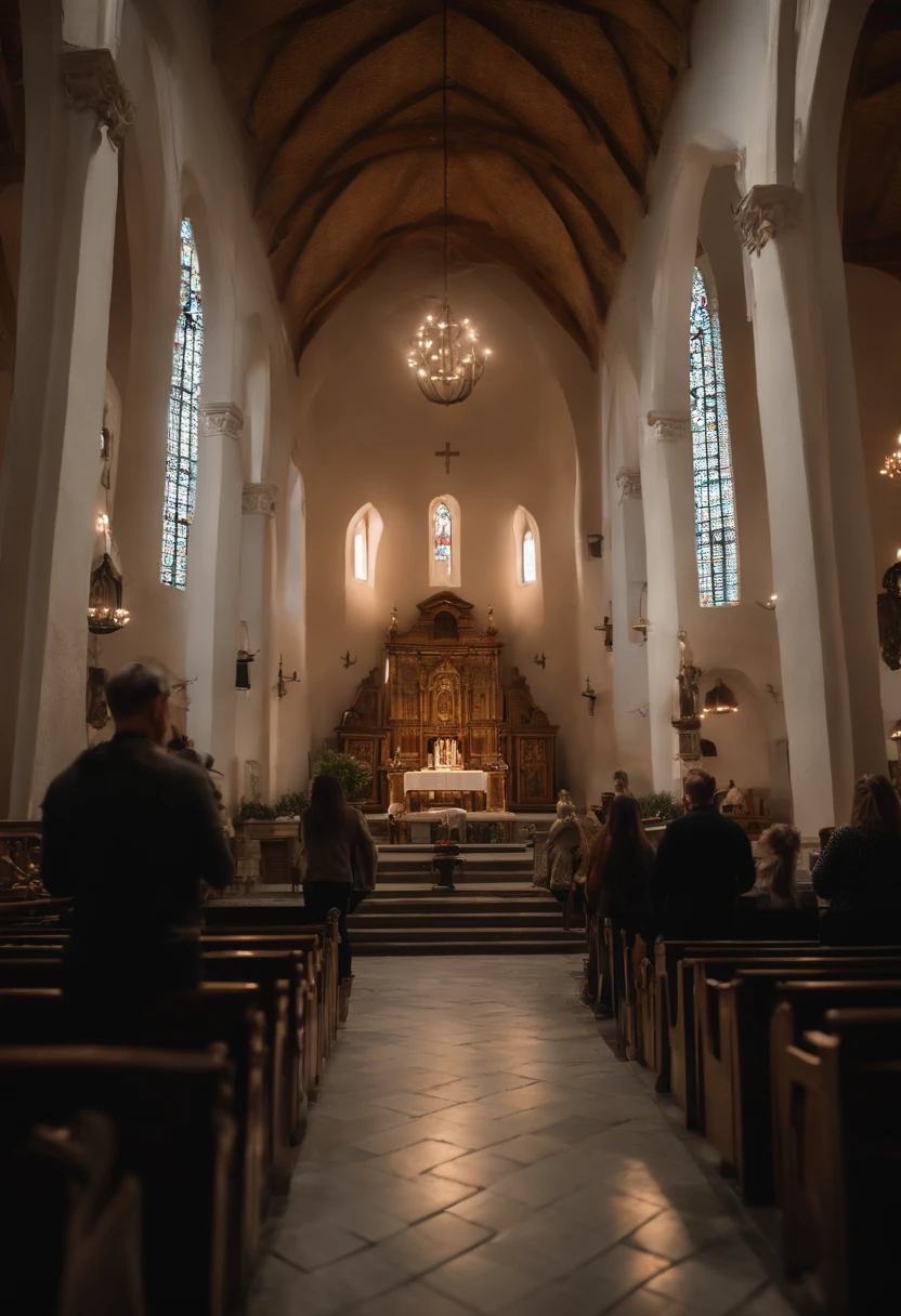 Louvando igreja