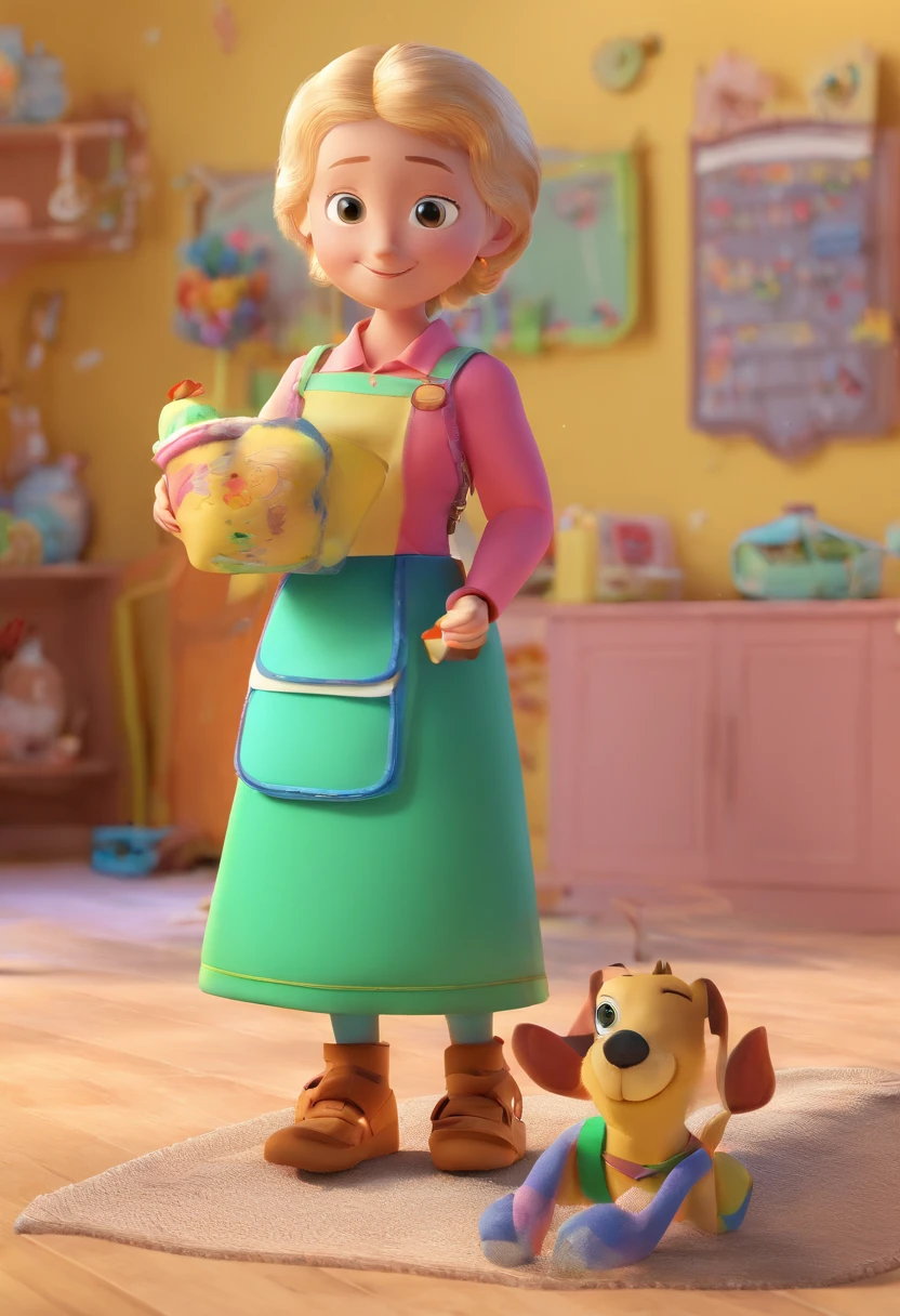 Estilo Pixar: Mother 46, pai 60, filho 15, filho 11, filha 8, Disney 3D