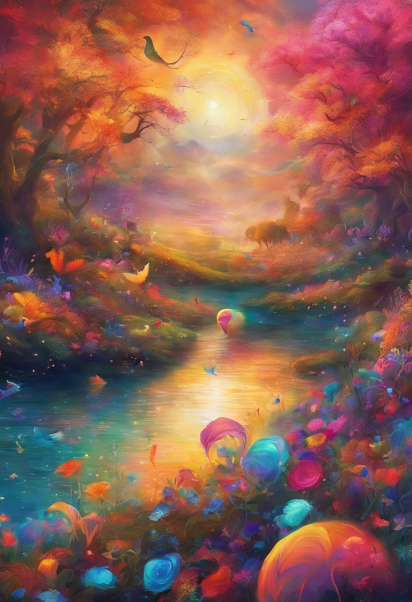 create a colorful new year atmosphere