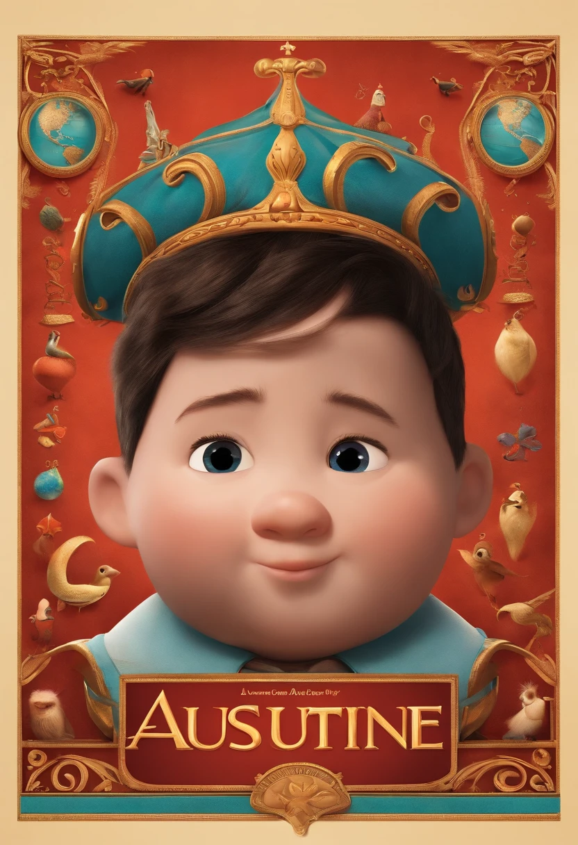 A Disney Pixar-inspired movie poster named Augustine based on the end of the world