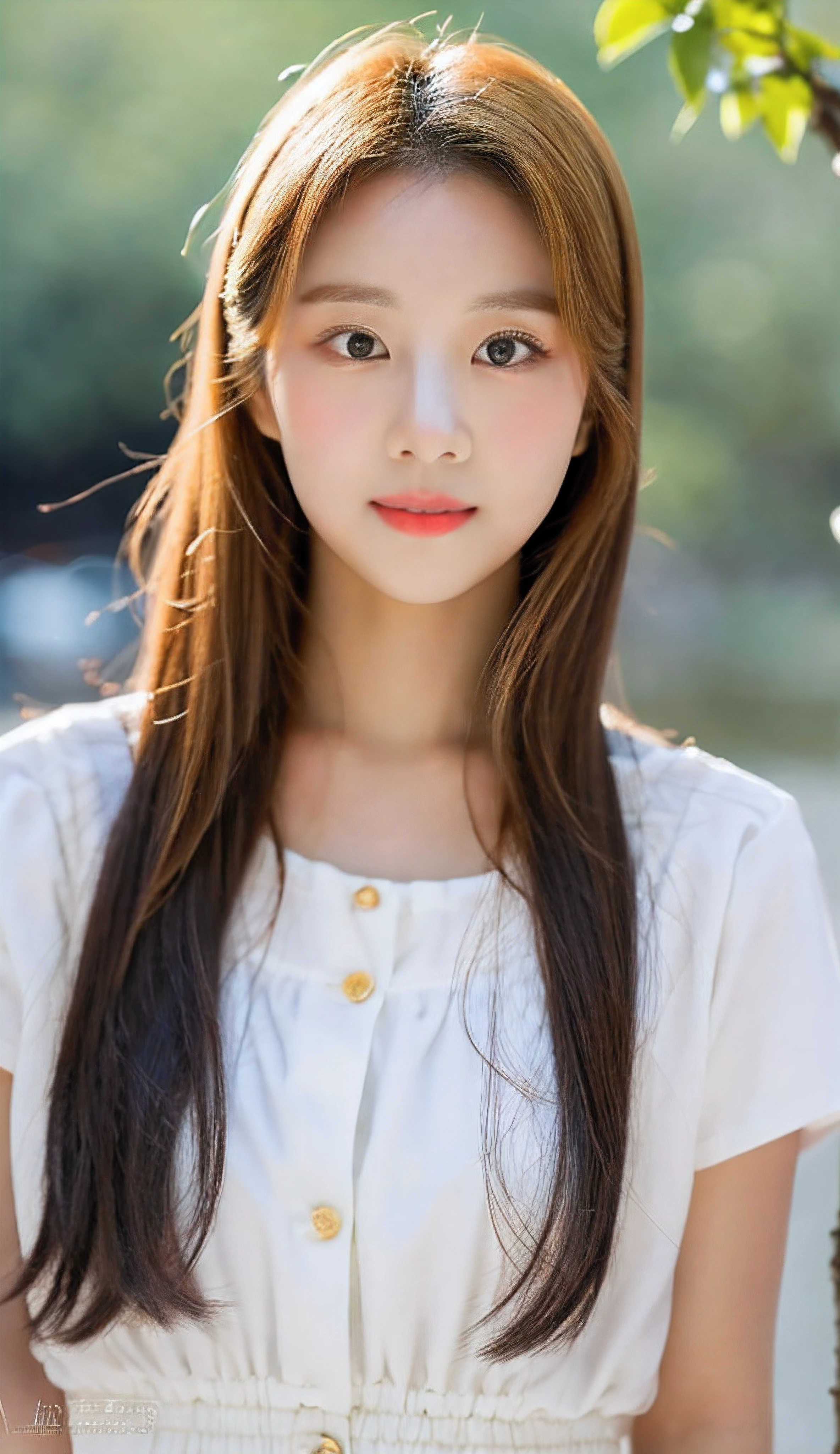 a close up of a woman with medium hair wearing a camisole, beautiful south korean woman, gorgeous young korean woman, beautiful young korean woman, korean girl, asian, korean woman, jaeyeon nam, beautiful asian girl, young adorable korean face, ulzzang, girl cute-fine-face, portrait of female korean idol, very beautiful girl, at riverside