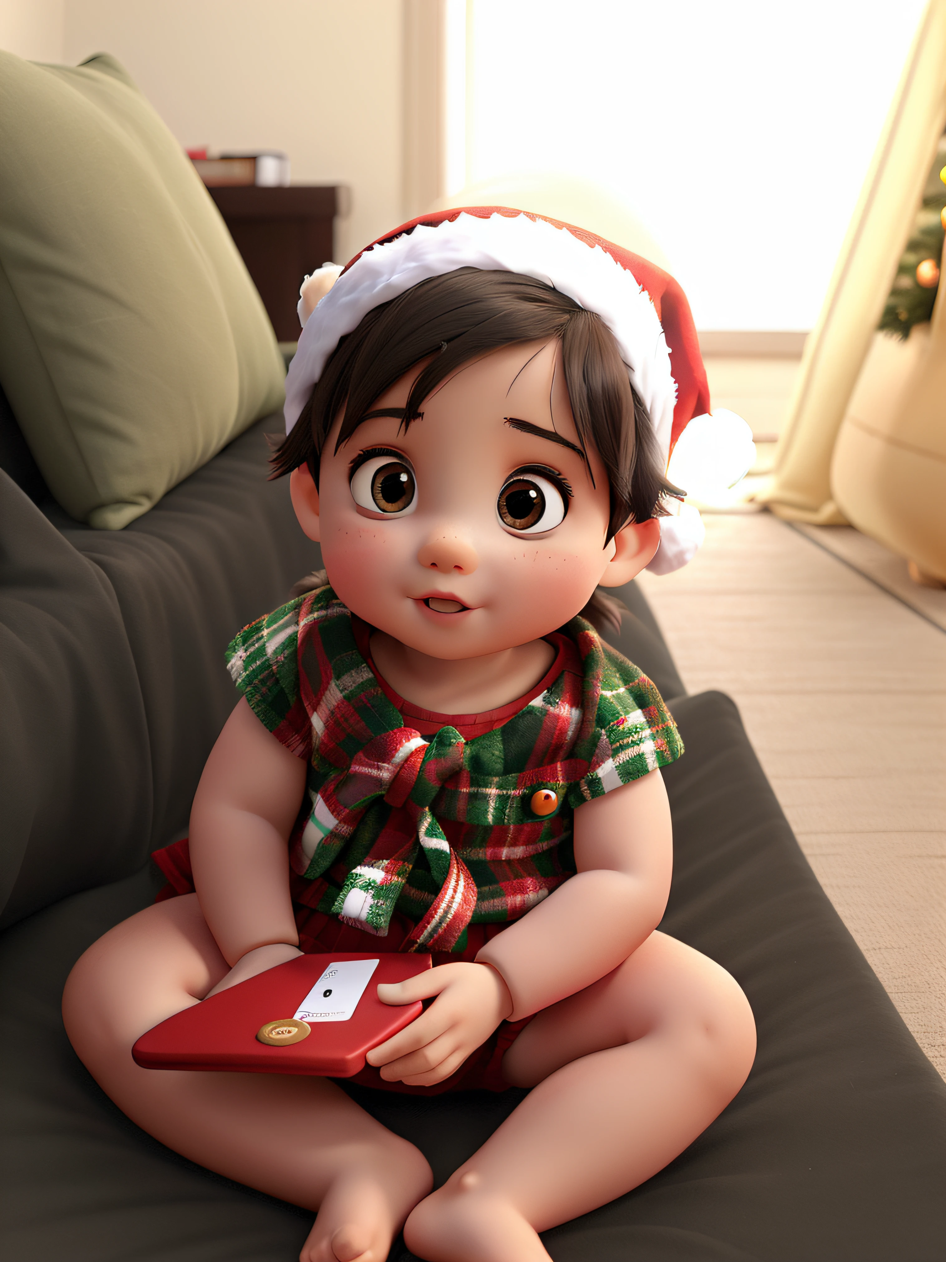 a with a Christmas tree