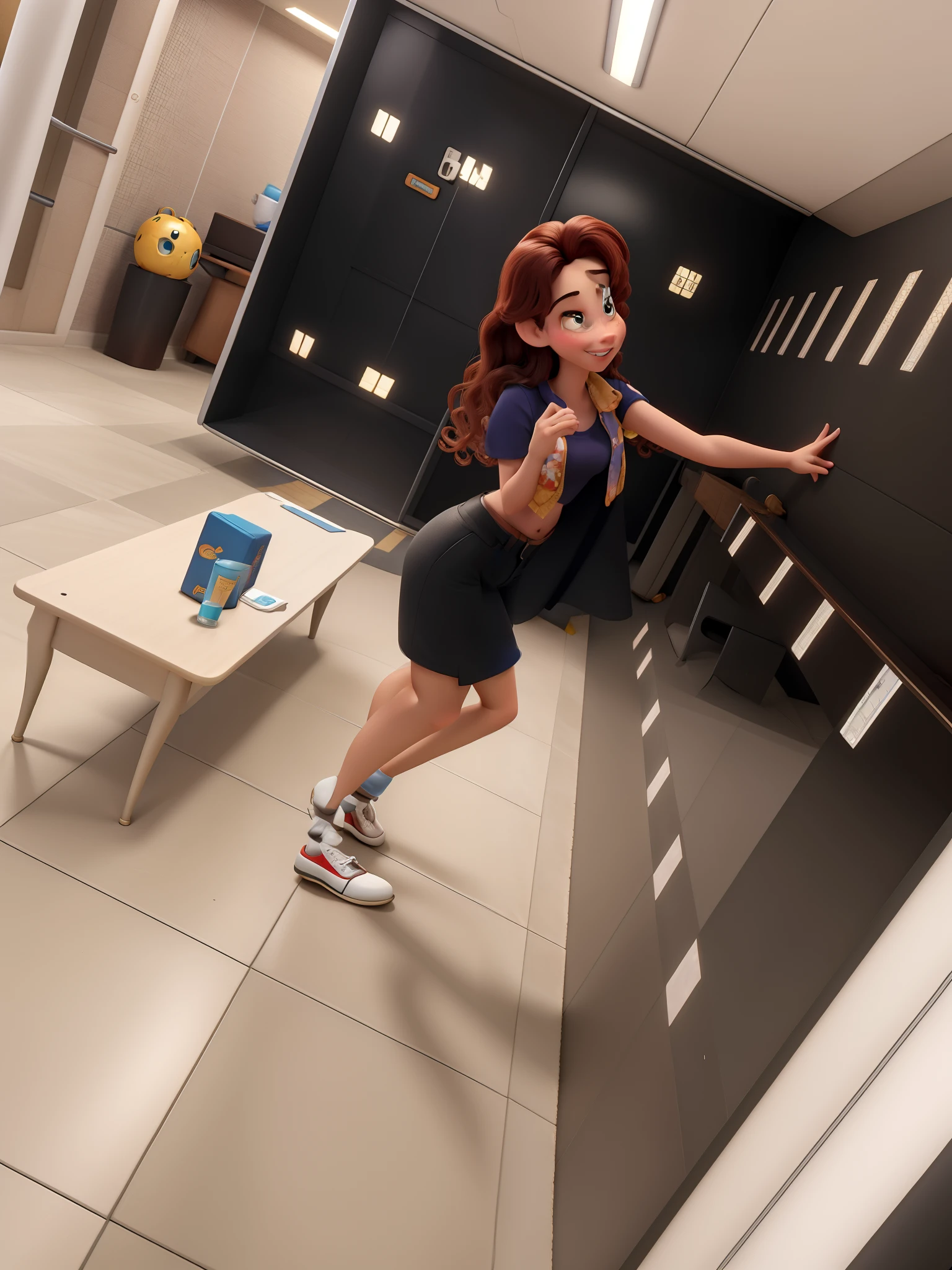 Mulher loira estilo Disney pixar, alta qualidade, melhor qualidade