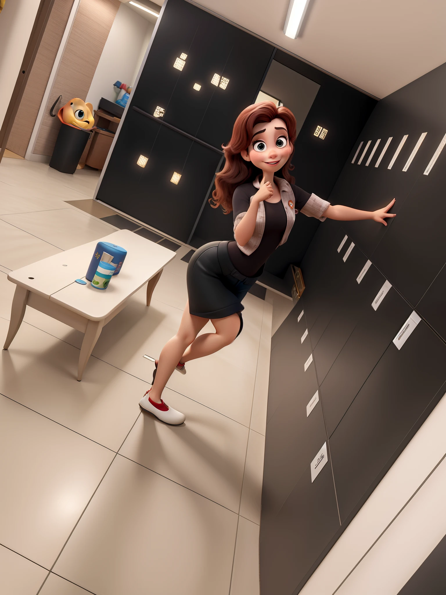 Mulher loira estilo Disney pixar, alta qualidade, melhor qualidade