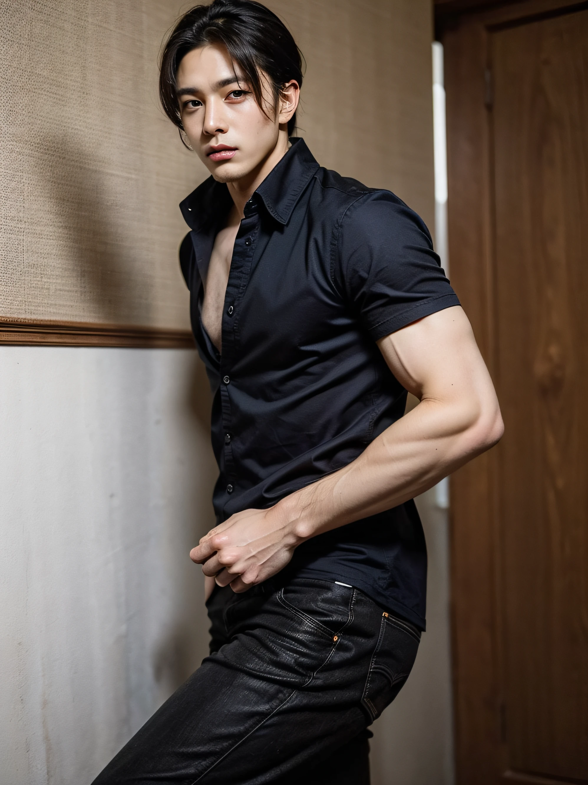 masterpiece, (best quality:1.2), [:intricate details:0.2], 1man, male, handsome,