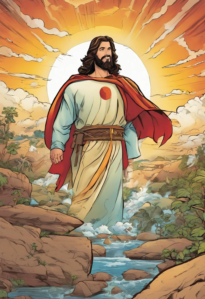 Quadrinhos americanos, The Comic Book,jesus cristo voltando nas nuvens,com poder e gloria