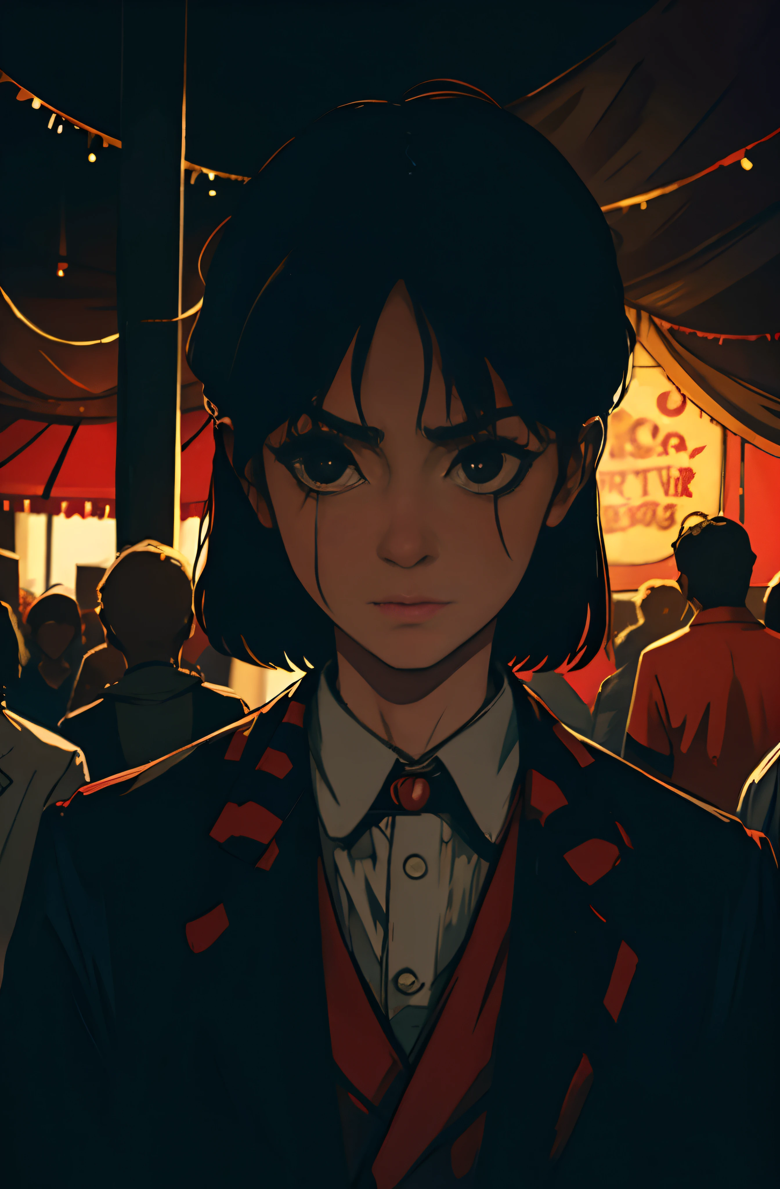 horror circus crowd